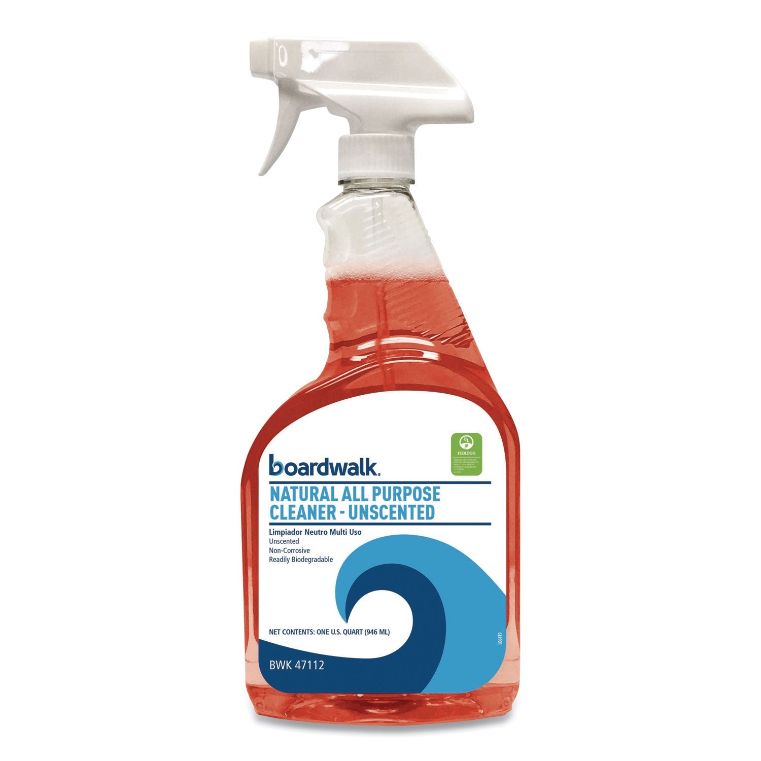 Boardwalk® Natural All-Purpose Cleaner, Unscented, 32 oz Spray Bottle, 12/Carton