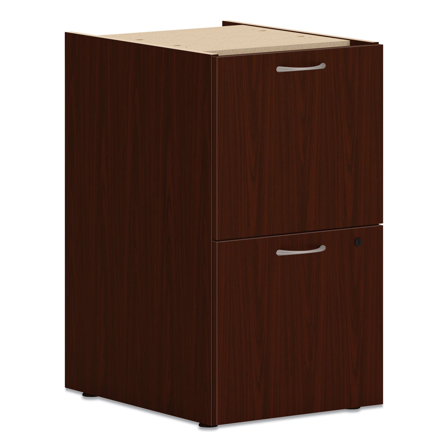 HON® Mod Support Pedestal | 2-Drawer Mahogany