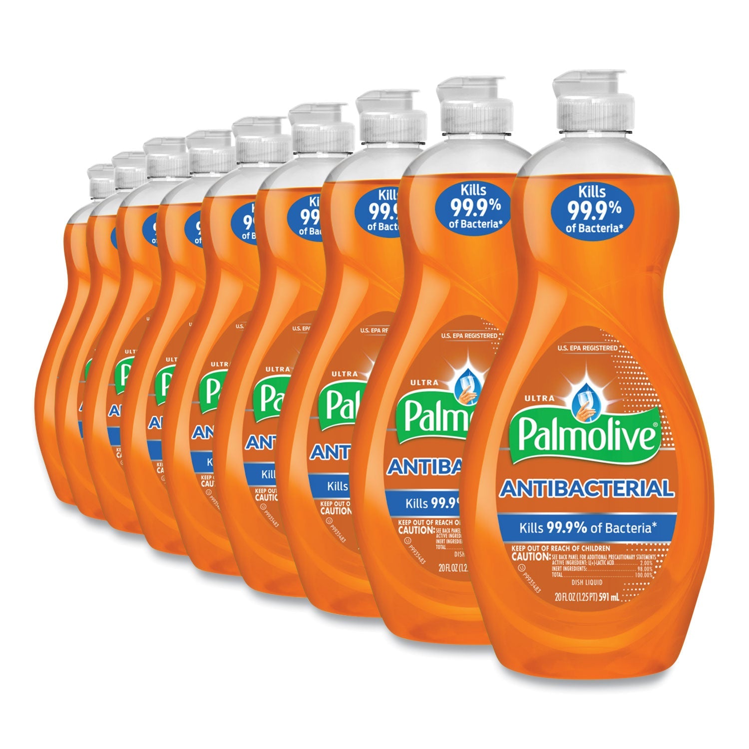 Palmolive® Ultra Antibacterial Dishwashing Liquid, 20 Oz Bottle, 9/carton