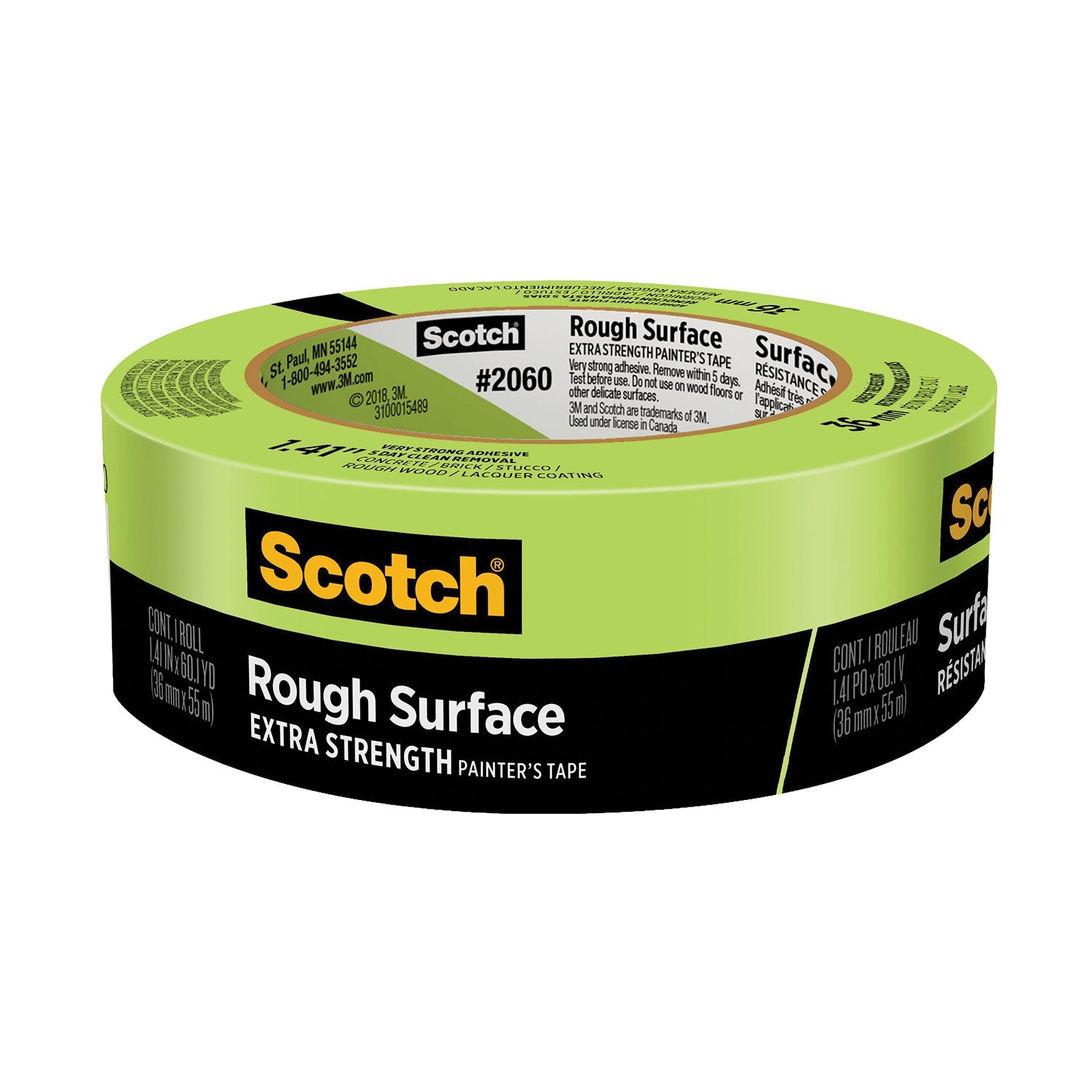 Scotch Rough Surface Painter's Tape | 1.41" Green