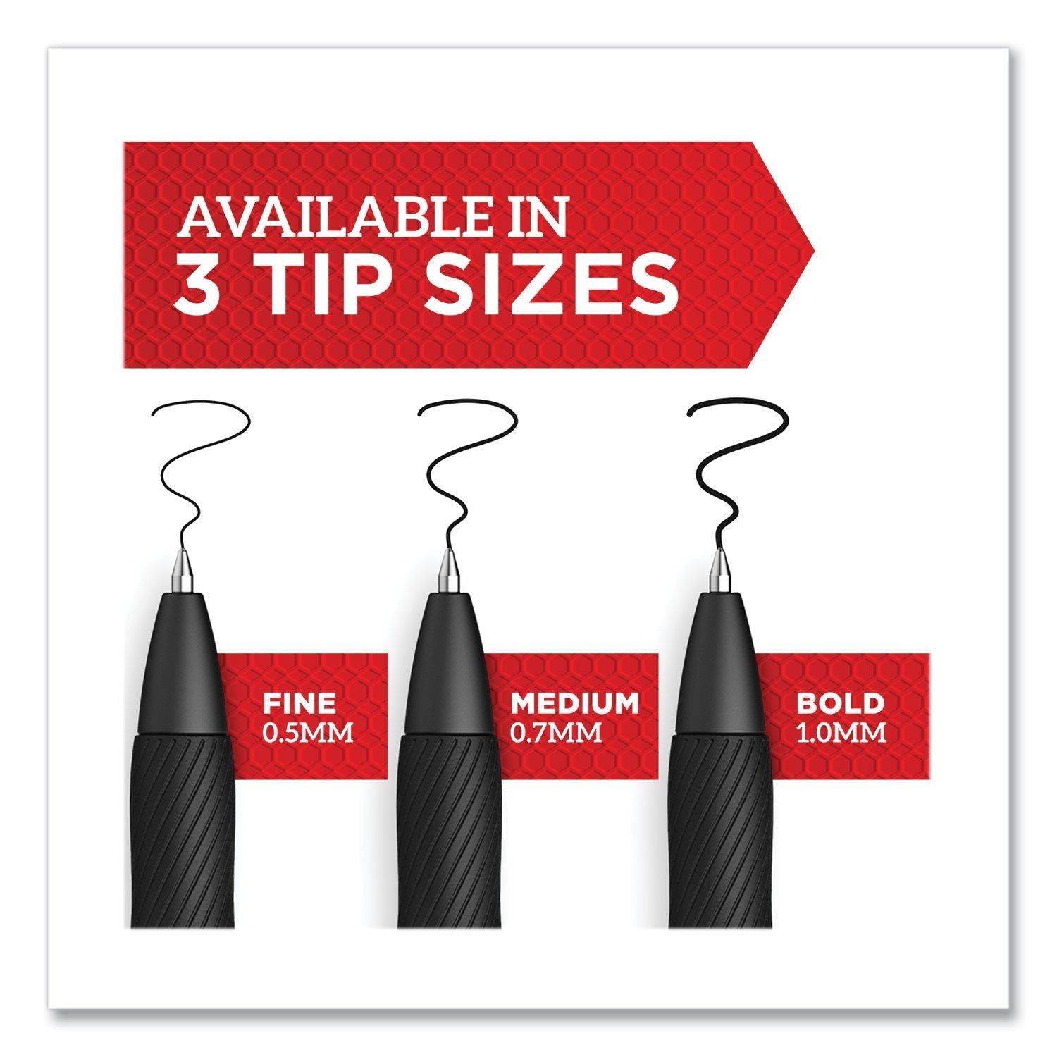 Sharpie® Roller Professional Design Rollerball Pen, Stick, Fine 0.5 mm, Black Ink, Black Barrel, 8/Pack