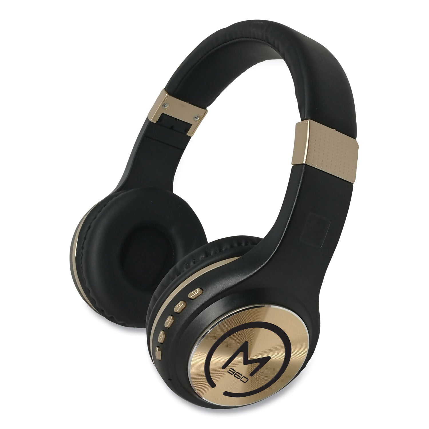 Wireless Headphones with Microphone | Black & Gold