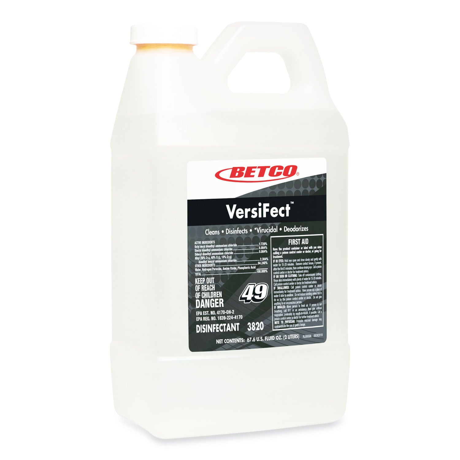 Versifect Cleaner Disinfectant | Betco® 2L Fresh