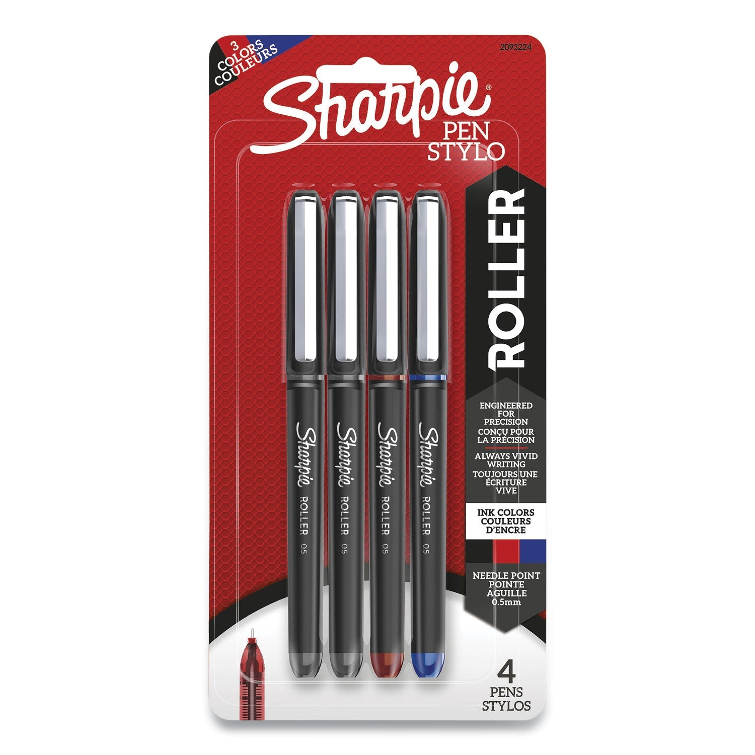 Sharpie Rollerball Pen | 0.5mm Assorted 4-Pack