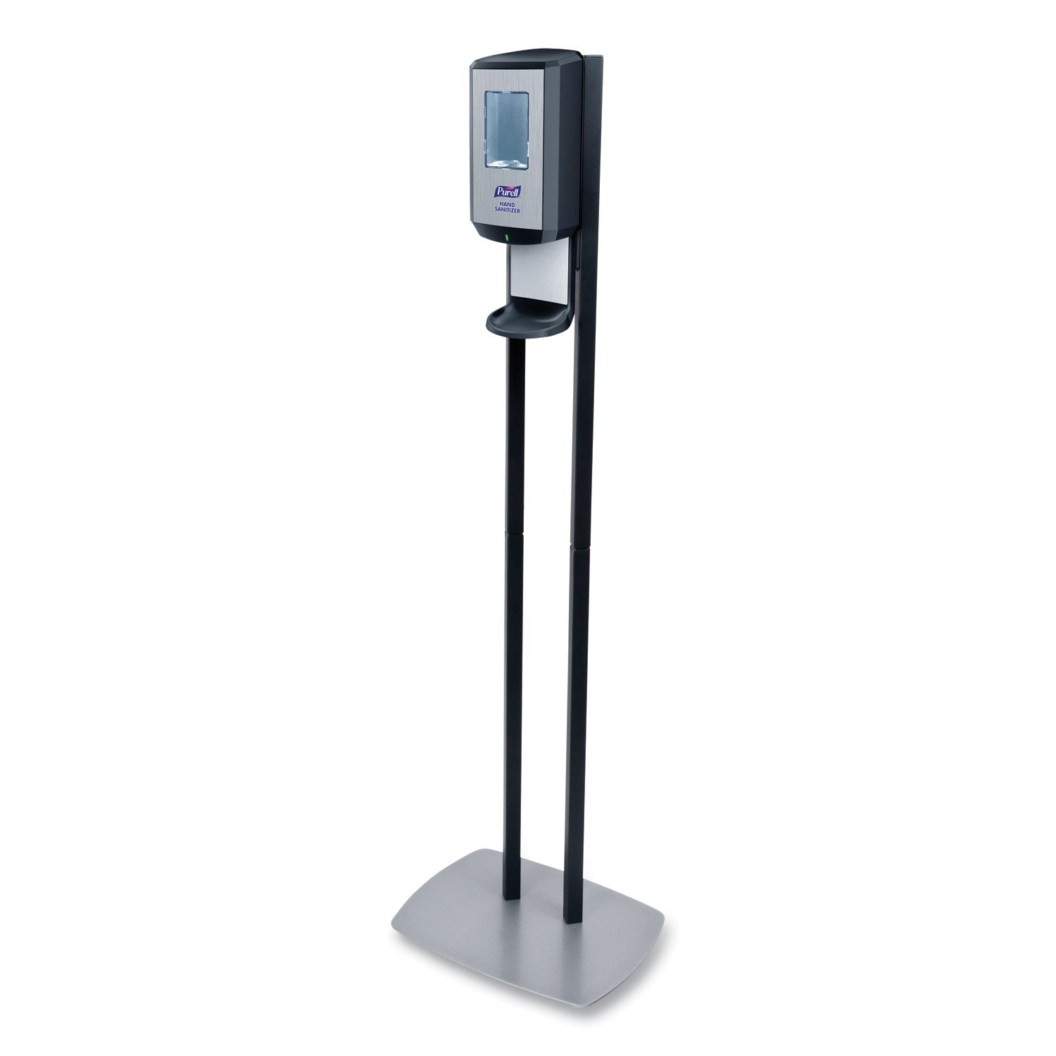 PURELL® Cs8 Hand Sanitizer Floor Stand With Dispenser, 1,200 Ml, 13.5 X 5 X 28.5, Graphite