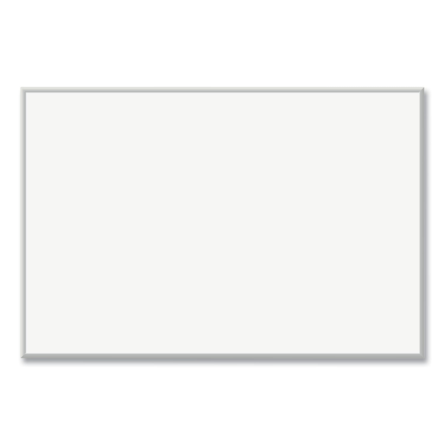 U Brands Magnetic Dry Erase Board with Aluminum Frame, 72" x 48" (Actual Size: 70" x 47"), White Surface, Satin Aluminum Frame