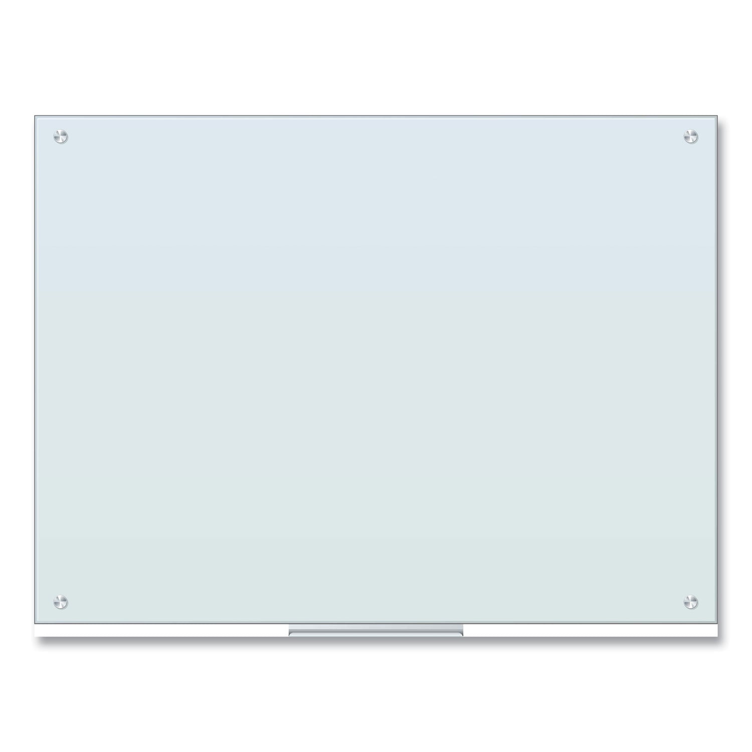 U Brands Glass Dry Erase Board, 48" x 36" (Actual Size: 47" x 35"), White Surface