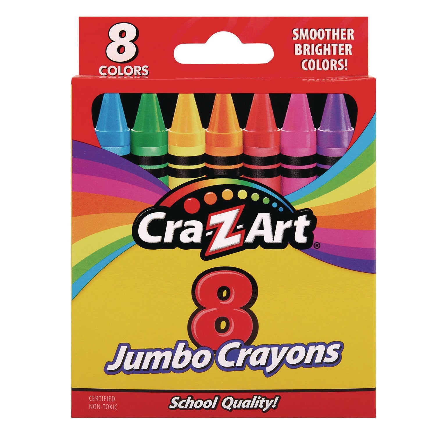Cra-Z-Art® Jumbo Crayons, 8 Assorted Colors, 8/pack