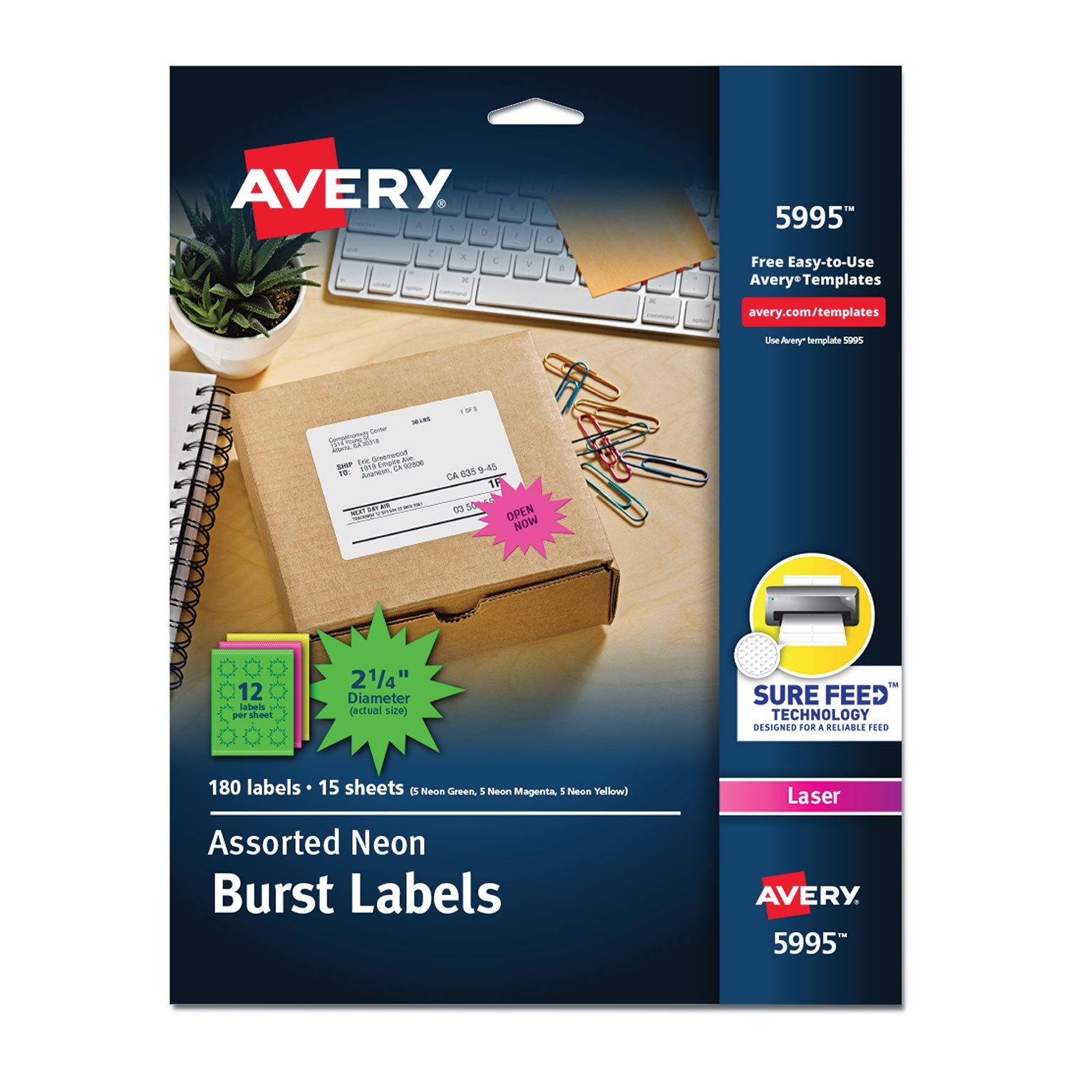High-Visibility ID Labels | 2.25" Round | Asst.