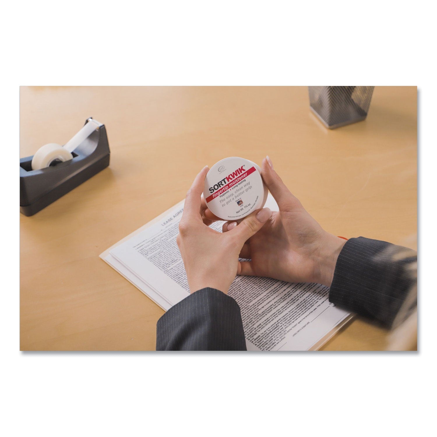 LEE Sortkwik Fingertip Moisteners, 0.38 oz, Pink