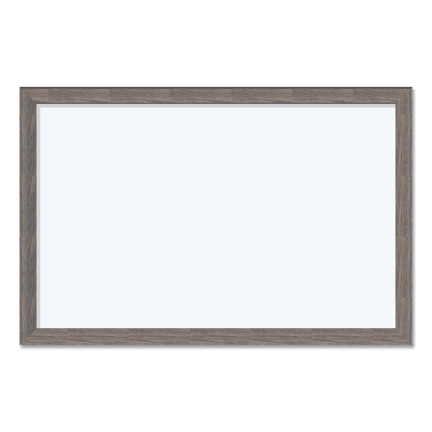U Brands Magnetic Dry Erase Board with Rustic Frame, 36" x 24" (Actual Size: 35" x 23"), White Surface, Brown Wood Frame