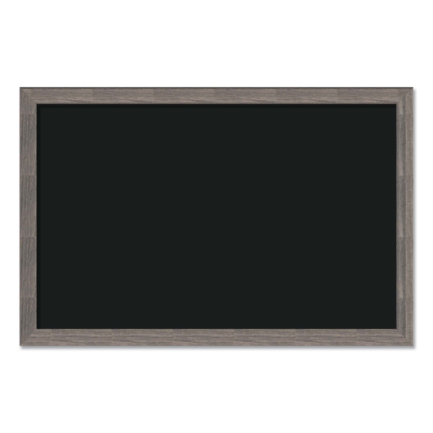 U Brands Magnetic Chalkboard with Rustic Frame, 36" x 24" (Actual Size: 35" x 23"), Black Surface, Brown Wood Frame