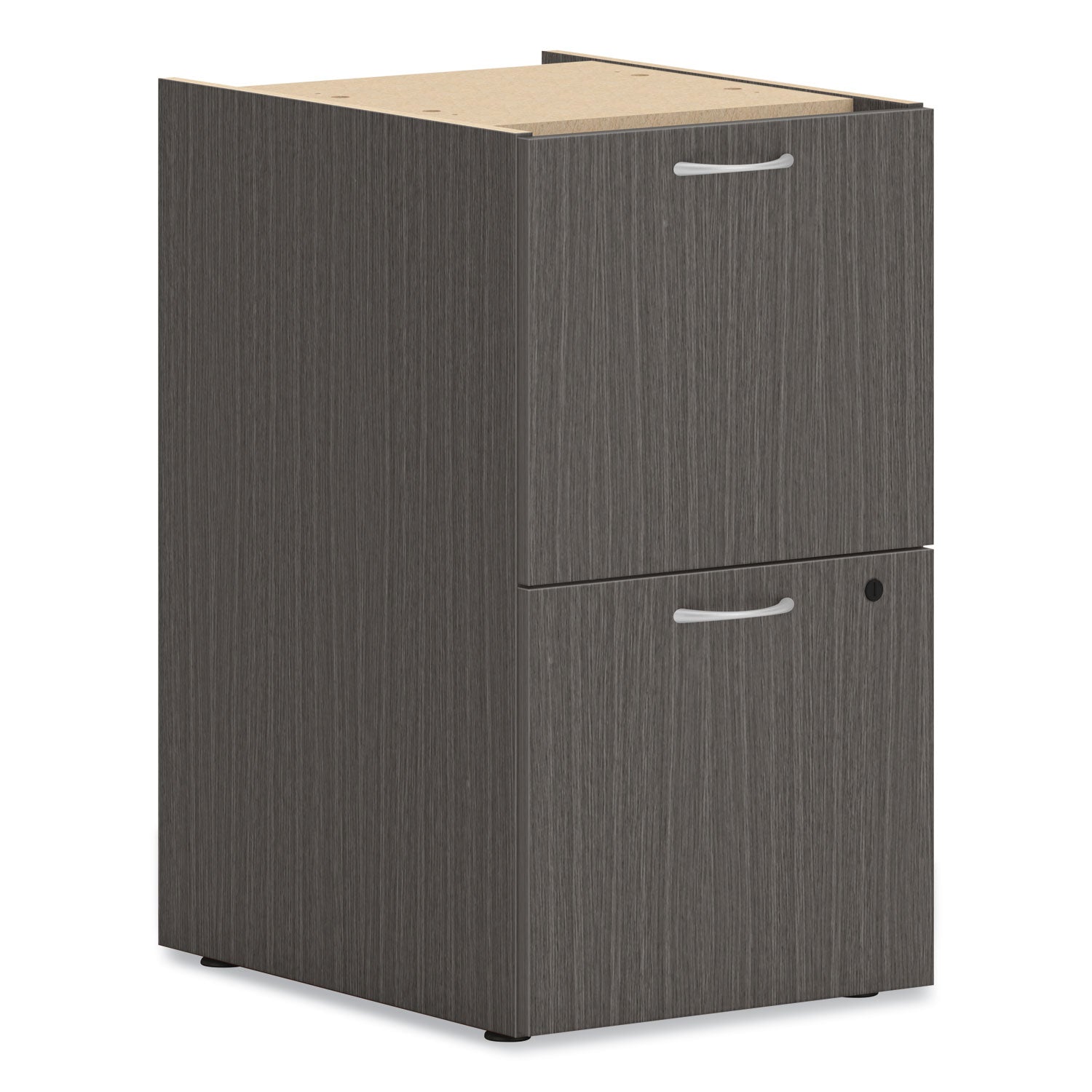 HON® Mod Support Pedestal | 2-Drawer Slate Teak