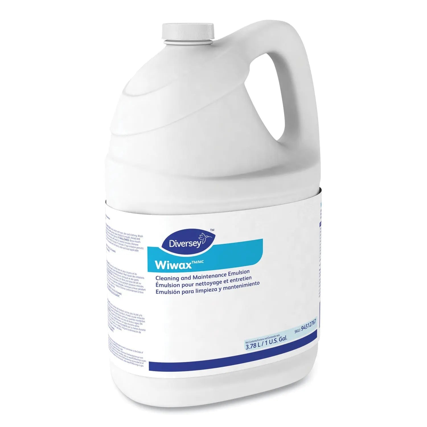 Diversey™ Wiwax Cleaning And Maintenance Solution, Liquid, 1 Gal Bottle, 4/carton - Bloom Skins