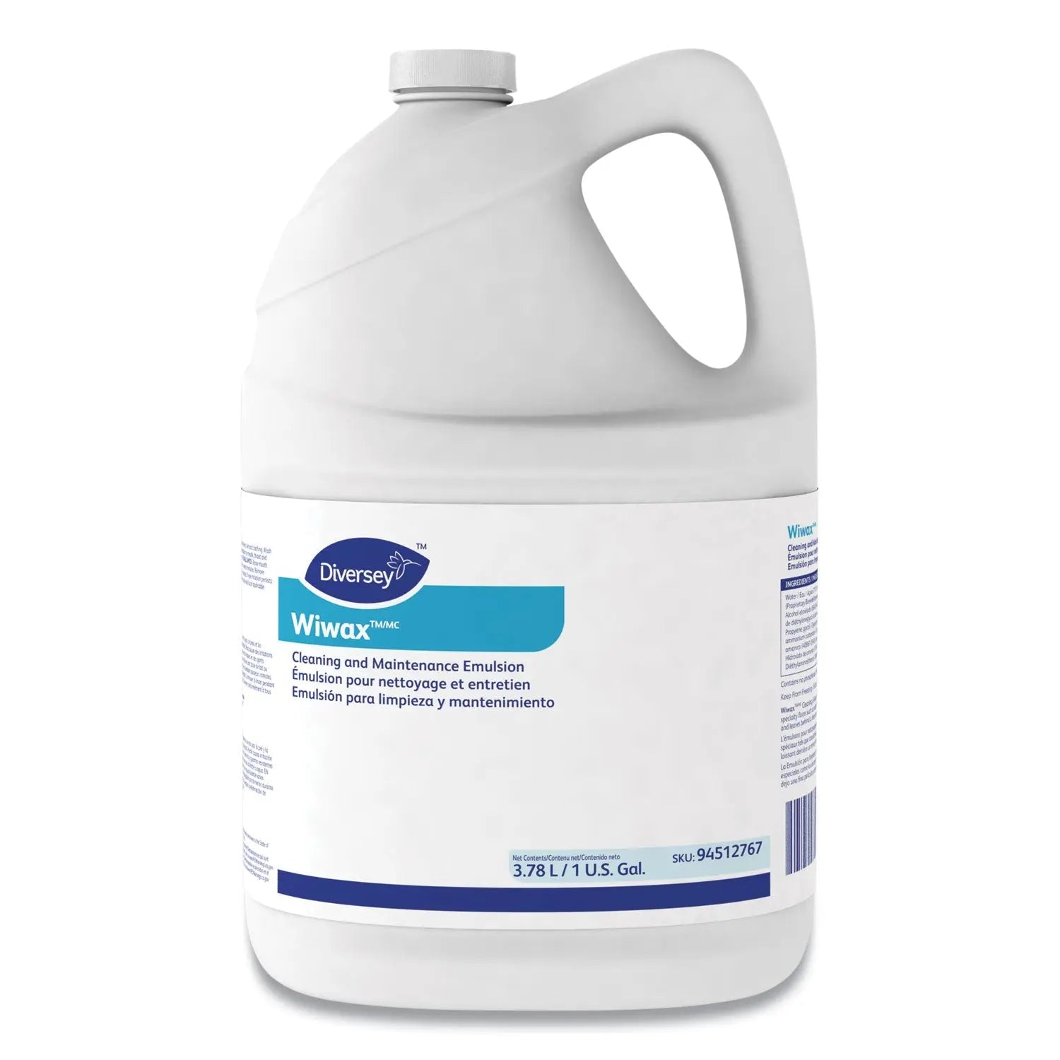 Diversey™ Wiwax Cleaning And Maintenance Solution, Liquid, 1 Gal Bottle, 4/carton - Bloom Skins