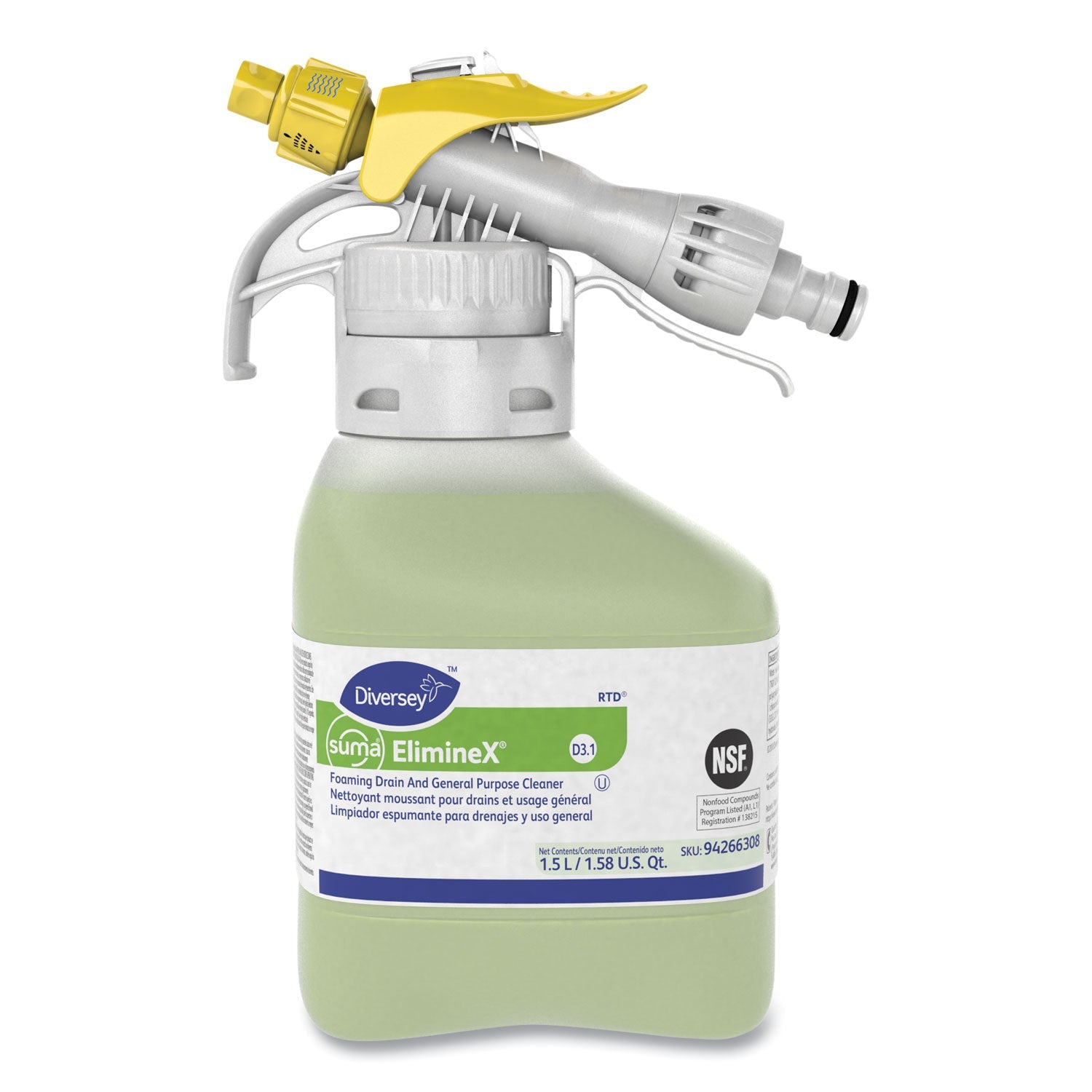 Diversey™ Suma Eliminex D3.1, Liquid, 50.7 Oz Spray, 2/carton