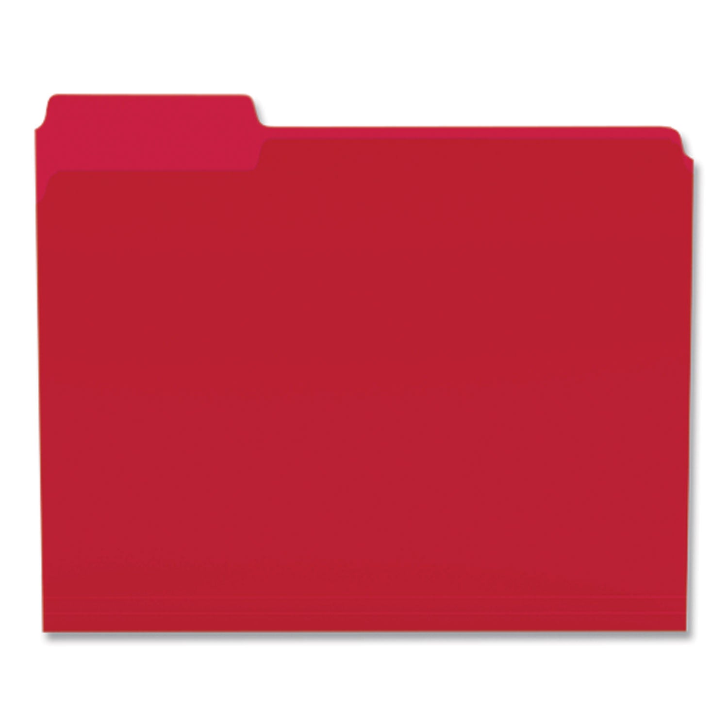 TRU RED™ Heavyweight Plastic File Folders, 1/3-Cut Tabs: Assorted, Letter Size, Assorted Colors, 24/Pack