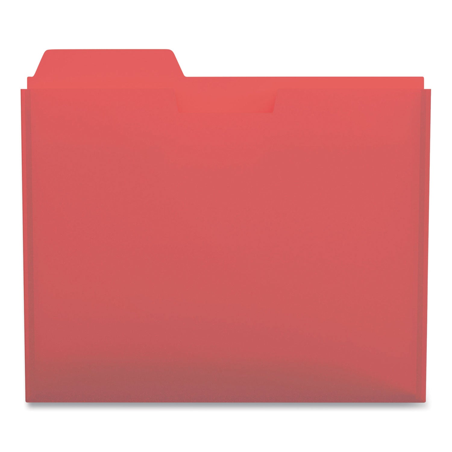 TRU RED™ Plastic File Pockets, 1/3 Cut Tab, Letter Size, Assorted Colors, 5/pack