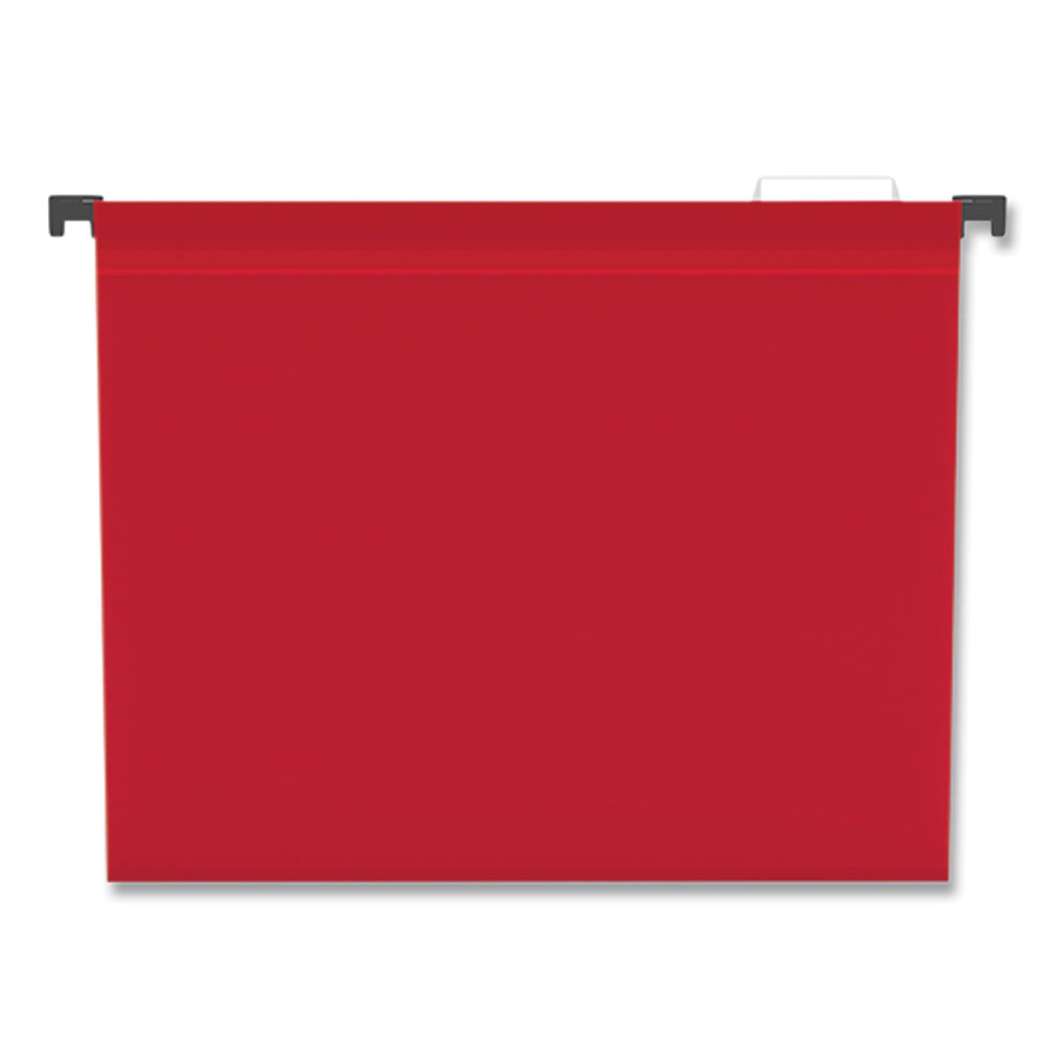 TRU RED™ Plastic Hanging File Folders, Letter Size, 1/5-Cut Tabs, Assorted Colors, 20/Box