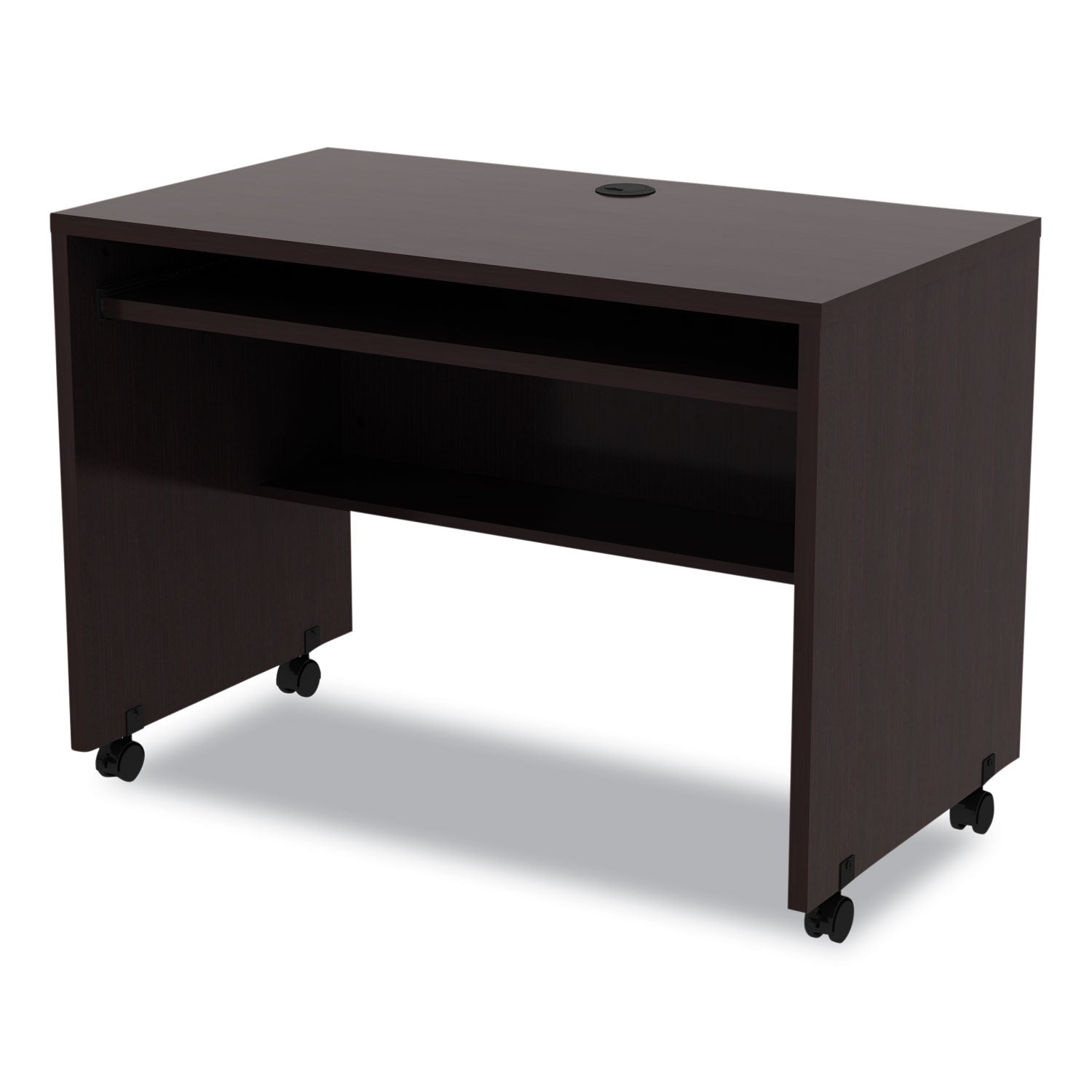 Alera® Alera Valencia Series Mobile Workstation Desk, 41.38" X 23.63" X 30", Espresso
