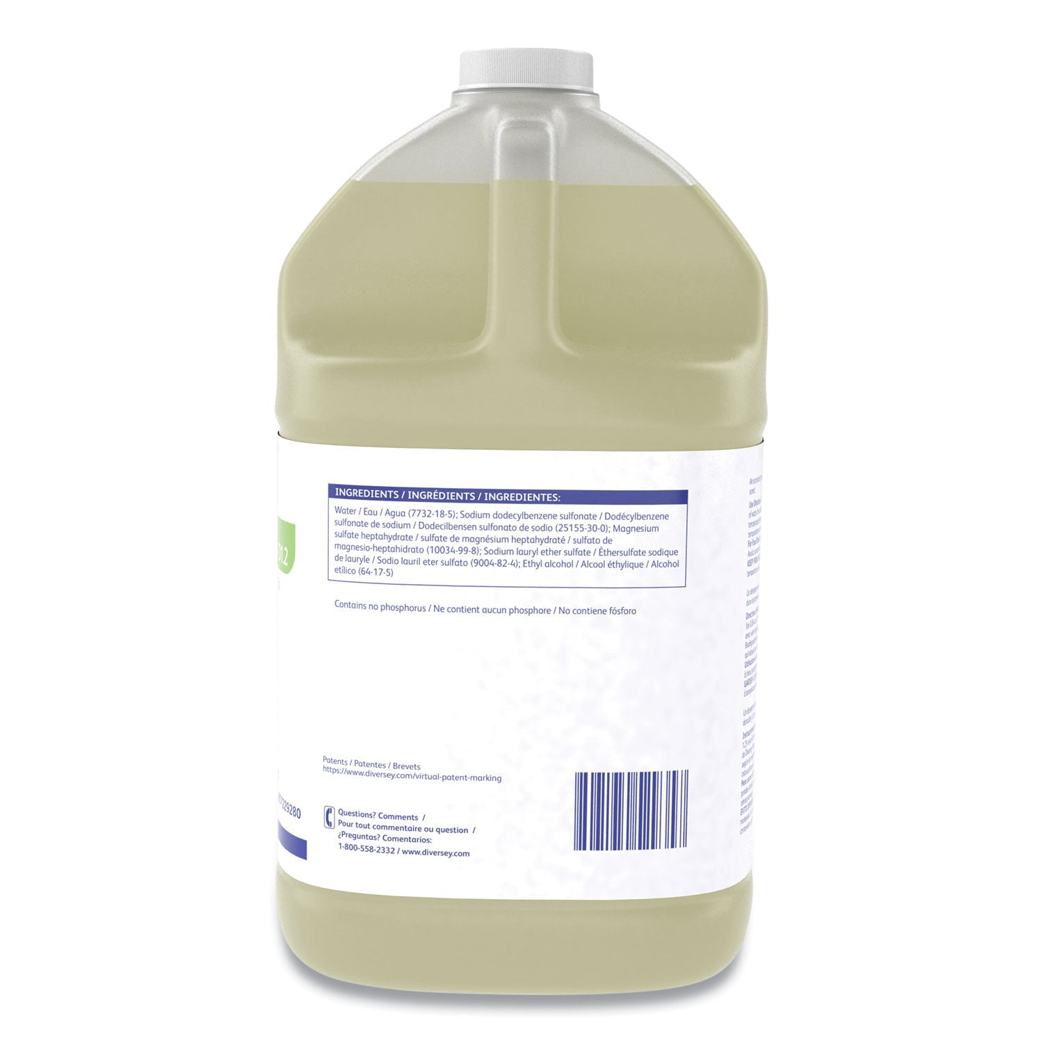 Diversey™ Suma Light D1.2 Hand Dishwashing Detergent, Citrus, 1 gal Container, 4/Carton