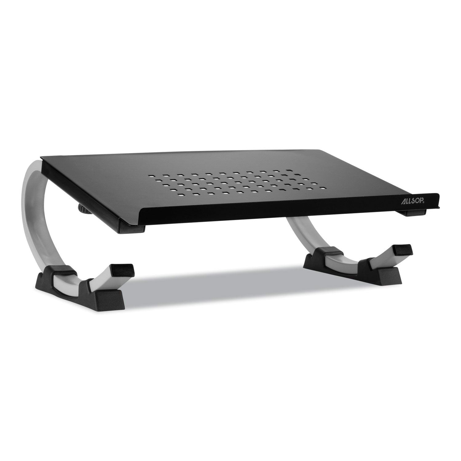 Allsop® Redmond Adjustable Curve Notebook Stand, 15" X 11.5" X 6", Black/silver, Supports 40 Lbs