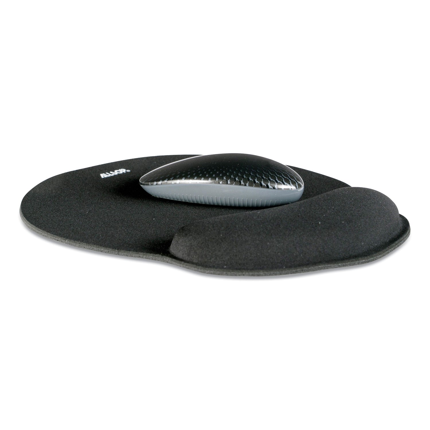 Allsop® MousePad Pro Memory Foam Mouse Pad with Wrist Rest, 9 x 10, Black