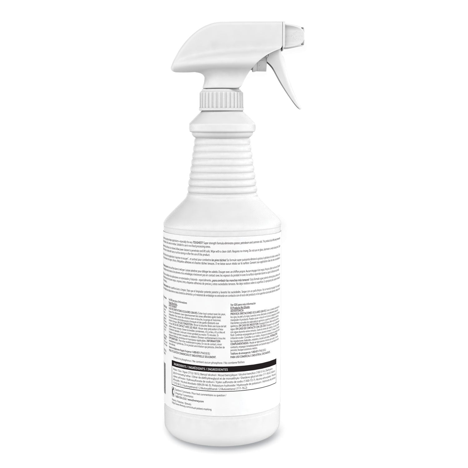 Diversey™ Spitfire Power Cleaner, Liquid, Fresh Pine Scent, 32 Oz Spray Bottle, 12/carton