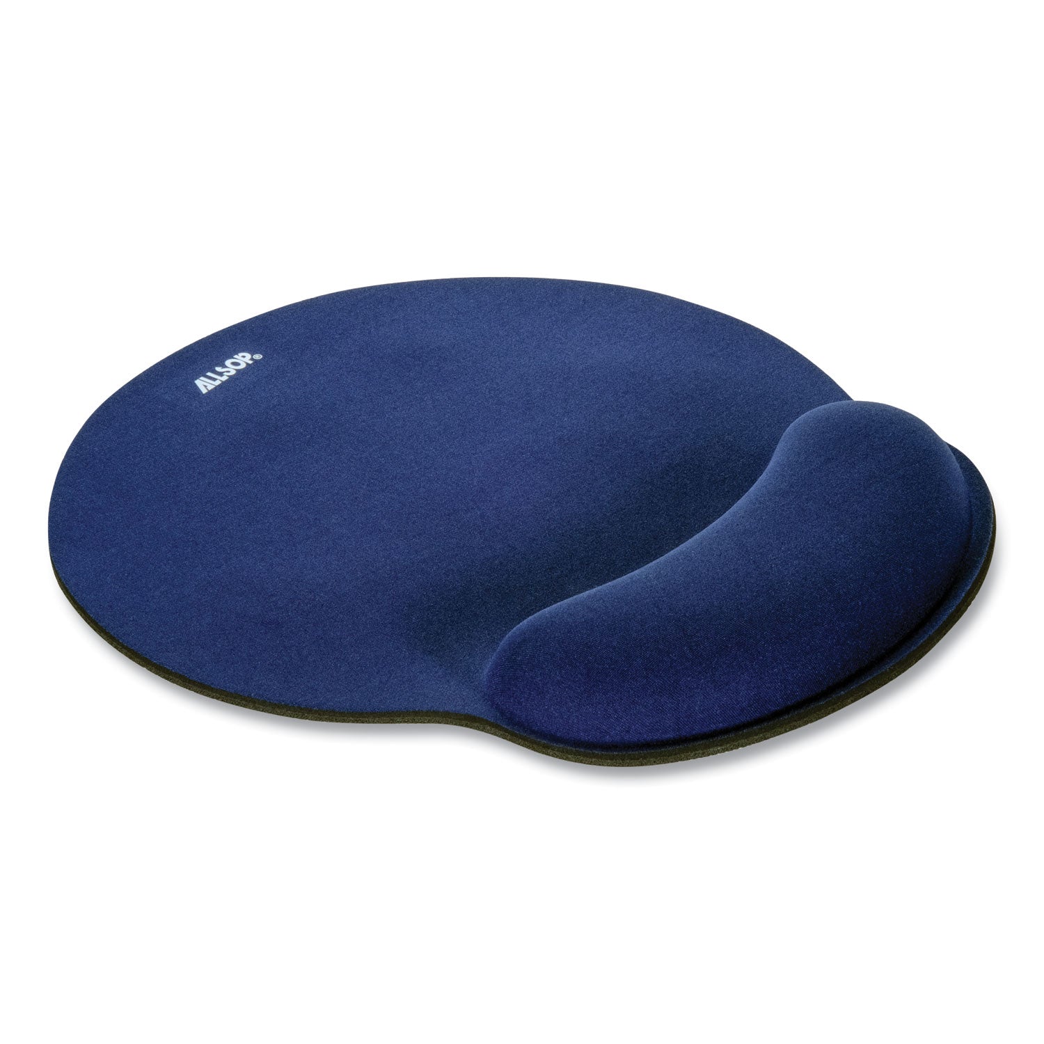 Allsop® MousePad Pro Memory Foam Mouse Pad with Wrist Rest, 9 x 10, Blue