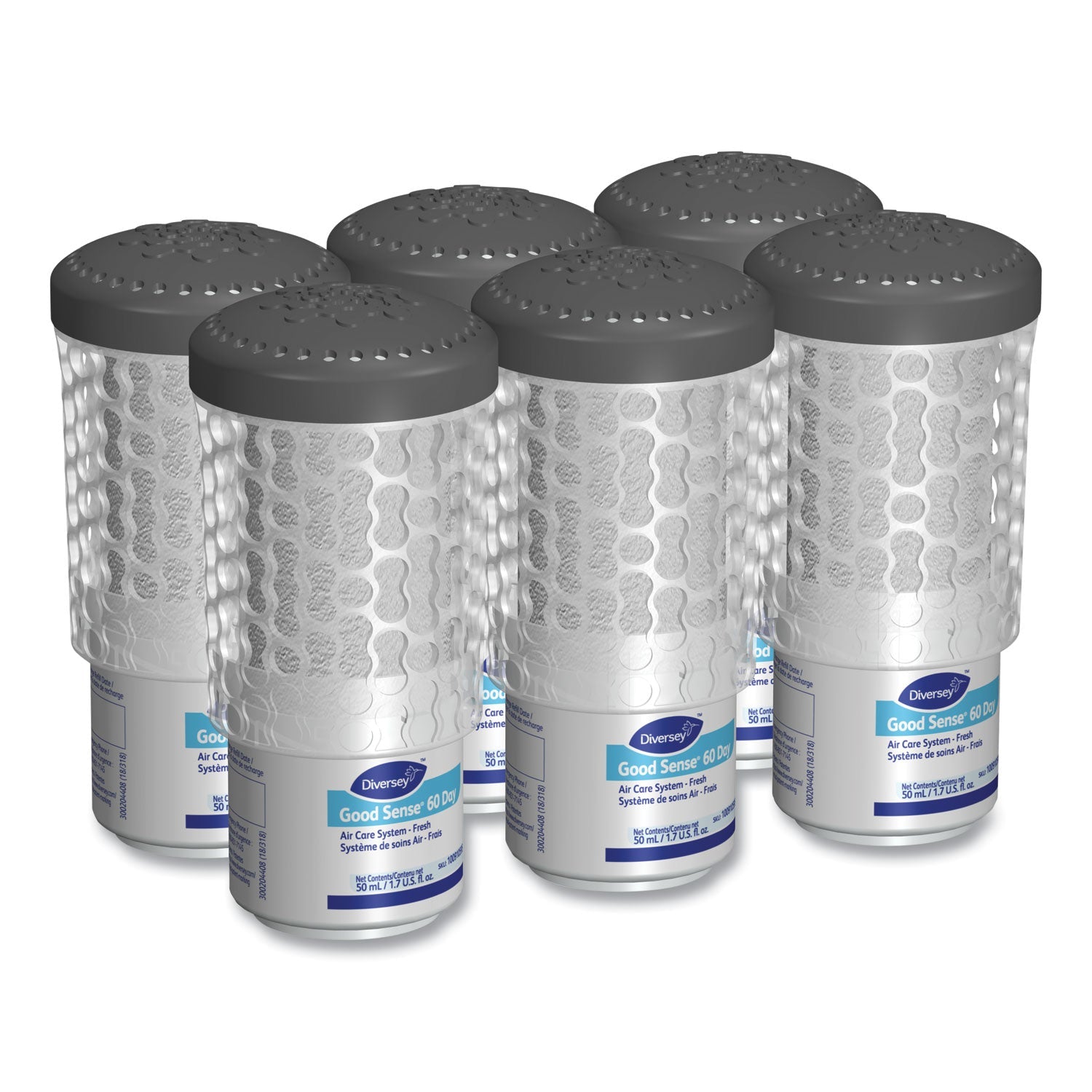 Diversey™ Good Sense 60-Day Air Care System, Fresh Scent, 1.7 Oz, 6/carton - Bloom Skins