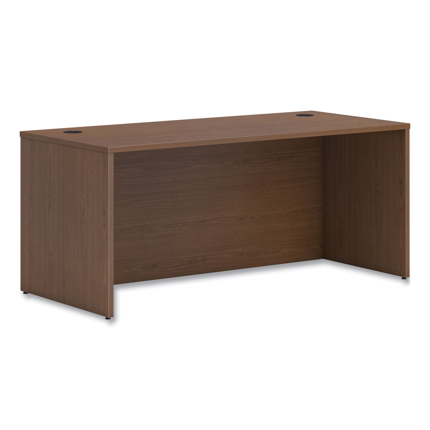 HON® Mod Desk Shell | 66x30 Sepia Walnut