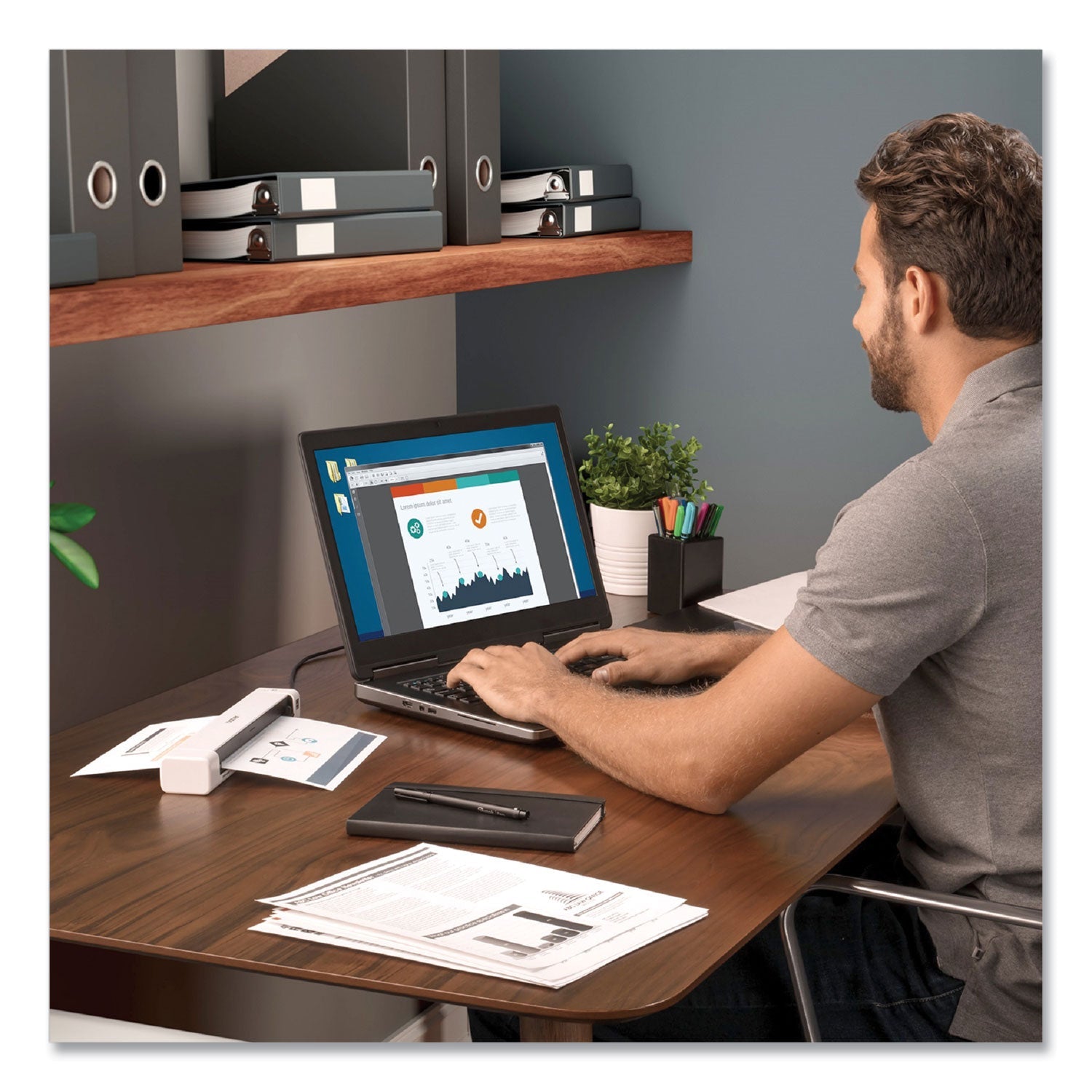 Brother Ds-640 Compact Mobile Document Scanner, 600 Dpi Optical Resolution, 1-Sheet Auto Document Feeder