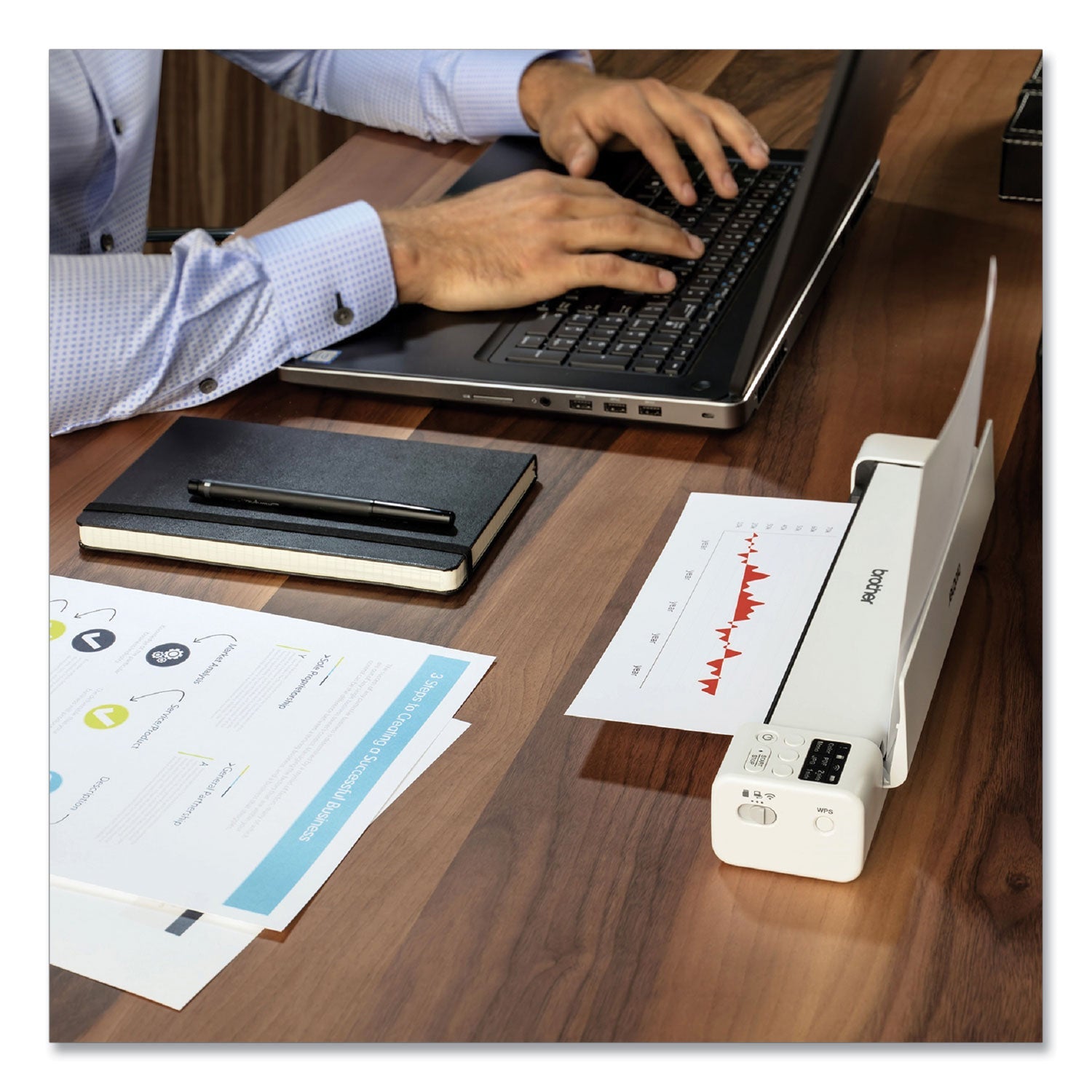 Brother Ds-940dw Duplex And Wireless Compact Mobile Document Scanner, 600 Dpi Optical Resolution, 1-Sheet Duplex Auto Document Feeder