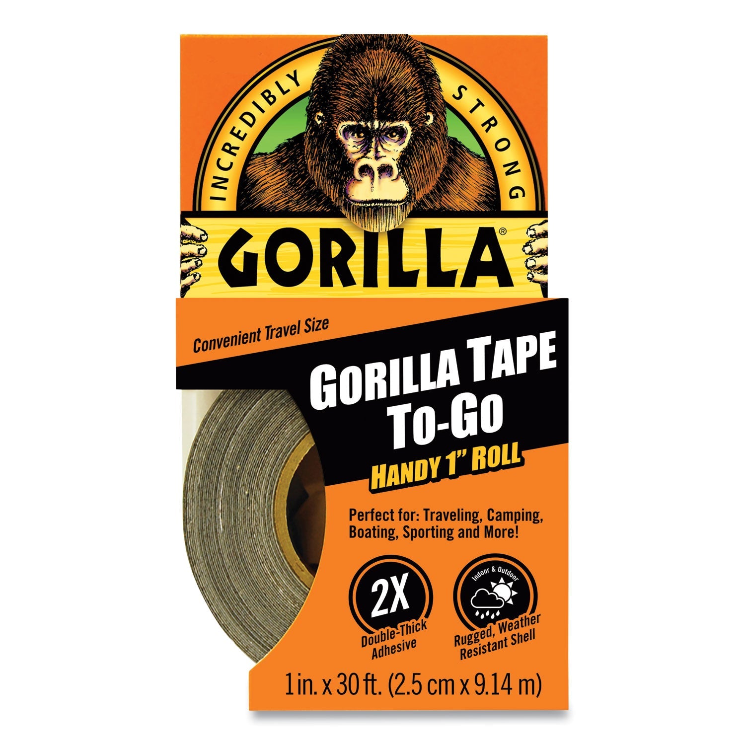 Gorilla® Gorilla Tape, 1.5" Core, 1" X 10 Yds, Black - Bloom Skins
