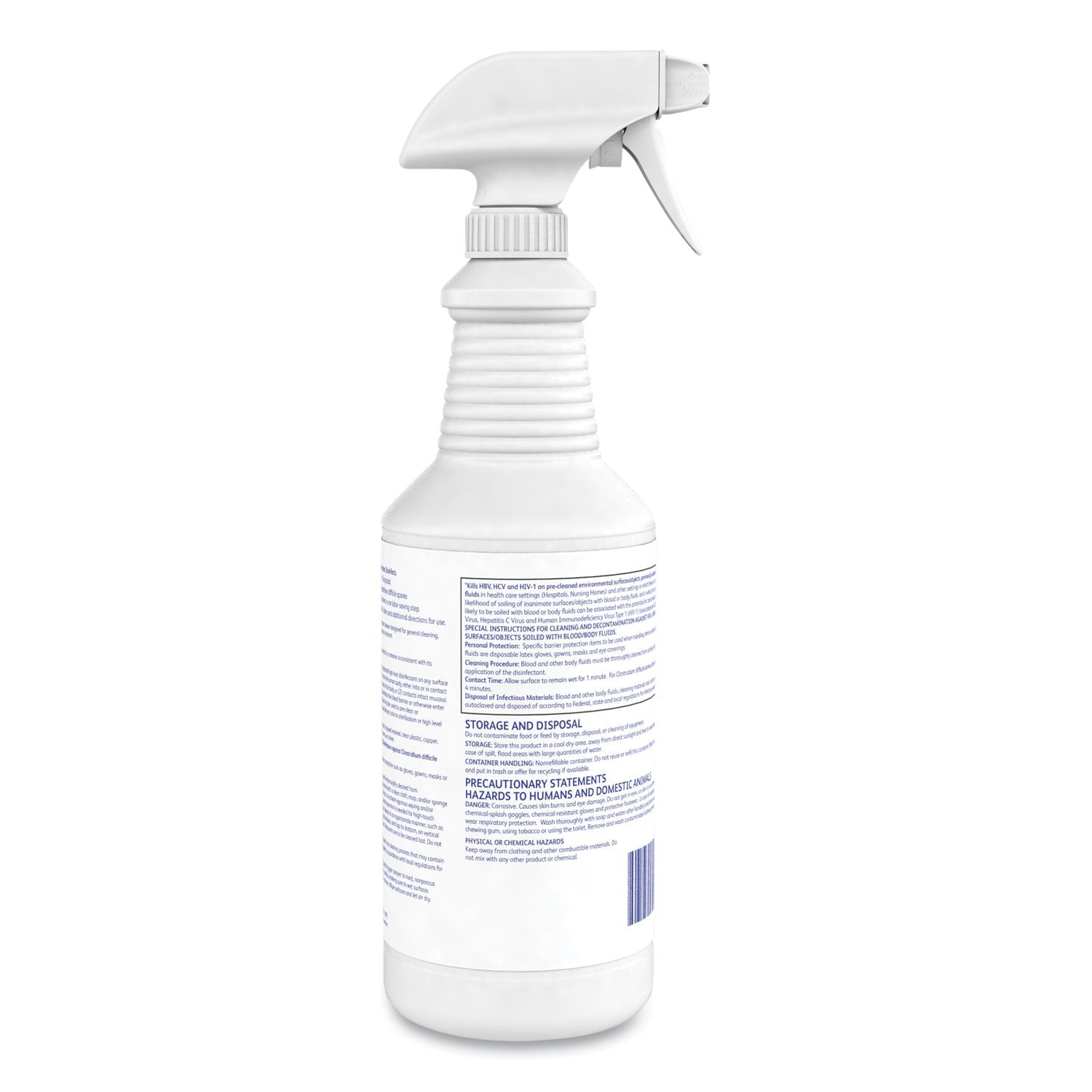 Diversey™ Avert Sporicidal Disinfectant Cleaner, 32 Oz Spray Bottle, 12/carton