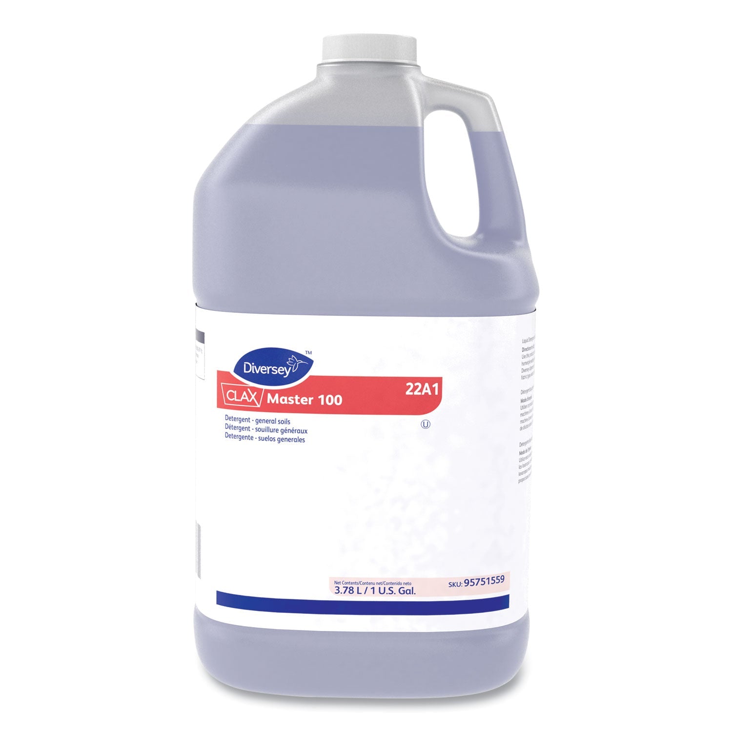 Diversey™ Clax Master 100, Liquid, Unscented, 4/carton
