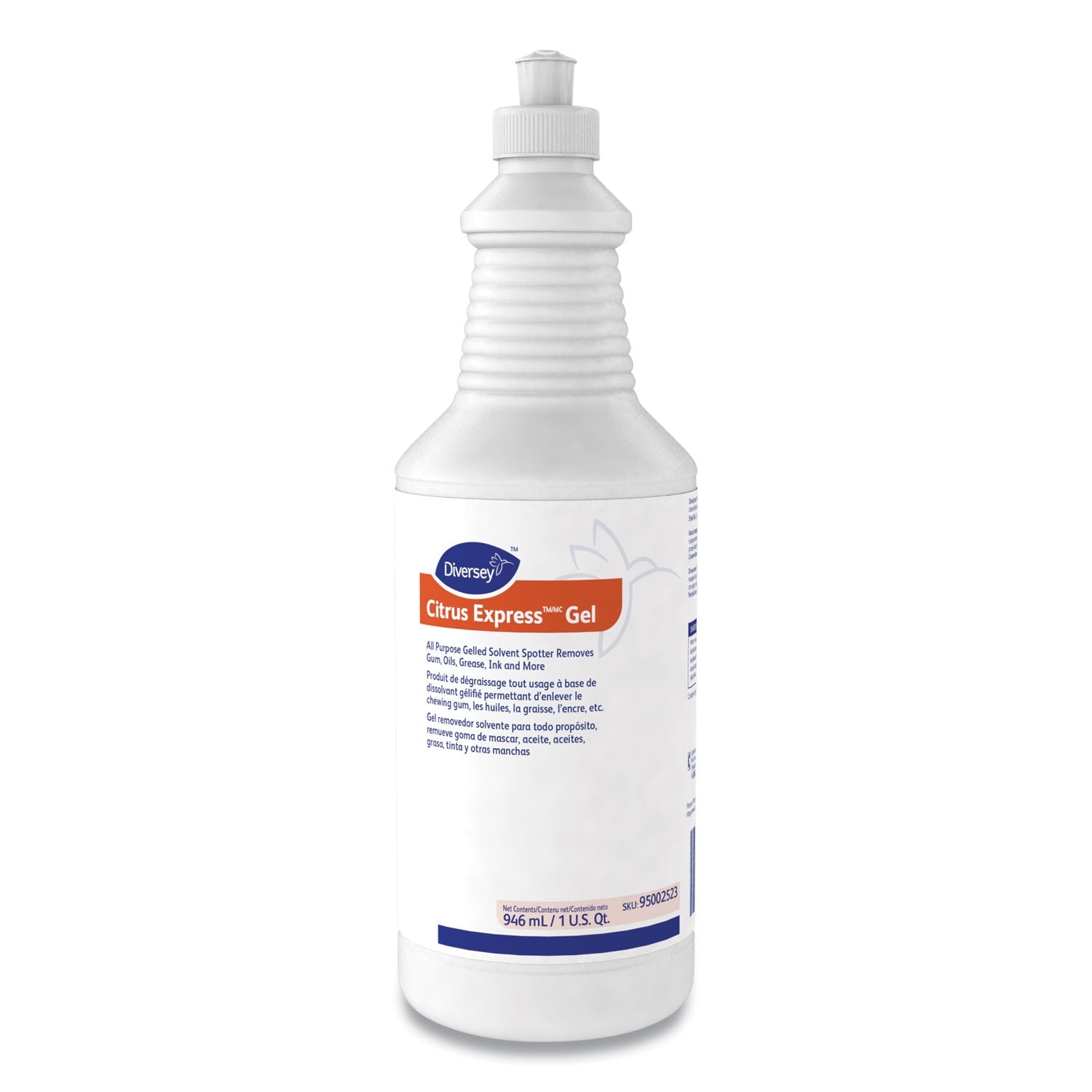 Diversey™ Citrus Express Gel Spotter, Citrus Scent, 32 Oz Squeeze Bottle, 6/carton - Bloom Skins