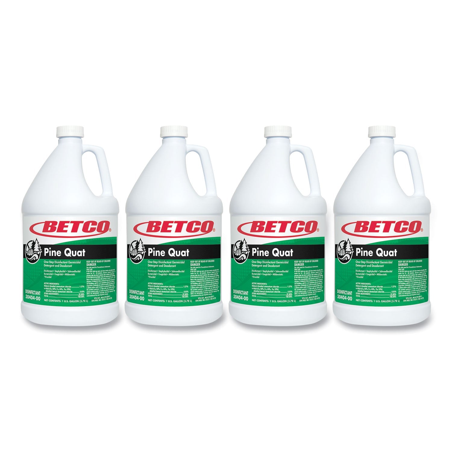 Betco® Pine Quat Disinfectant, Pine Scent, 128 Oz Bottle, 4/carton