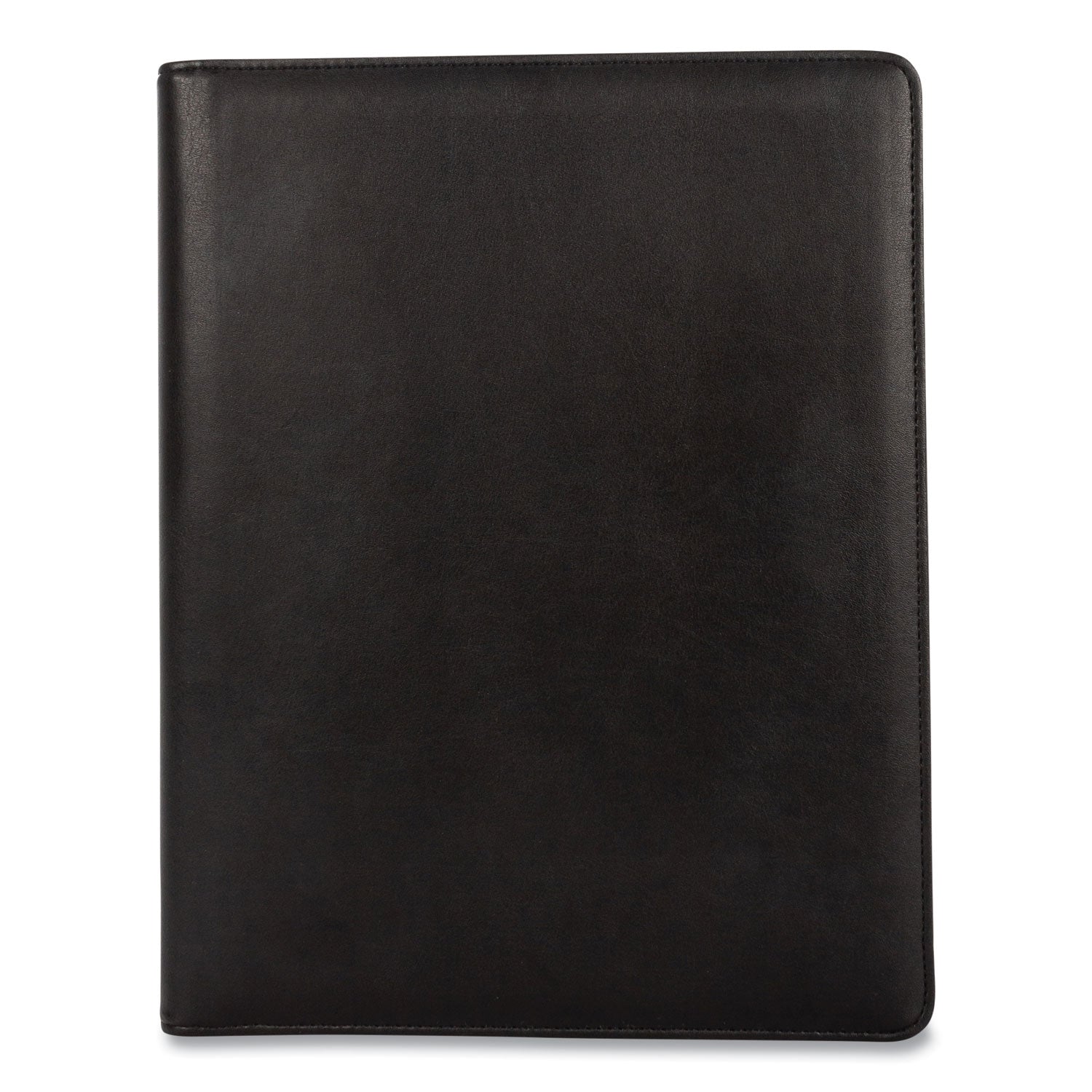 Bond Street, Ltd. Faux-Leather Padfolio With Solar Calculator, 9 X 12 Pad, 9.75 X 12.5, Black