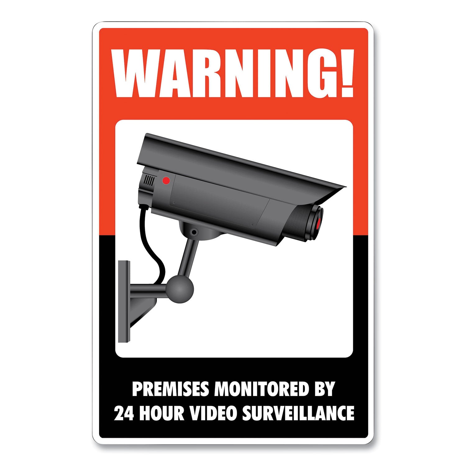 24-Hour Video Surveillance Sign | 8 X 12