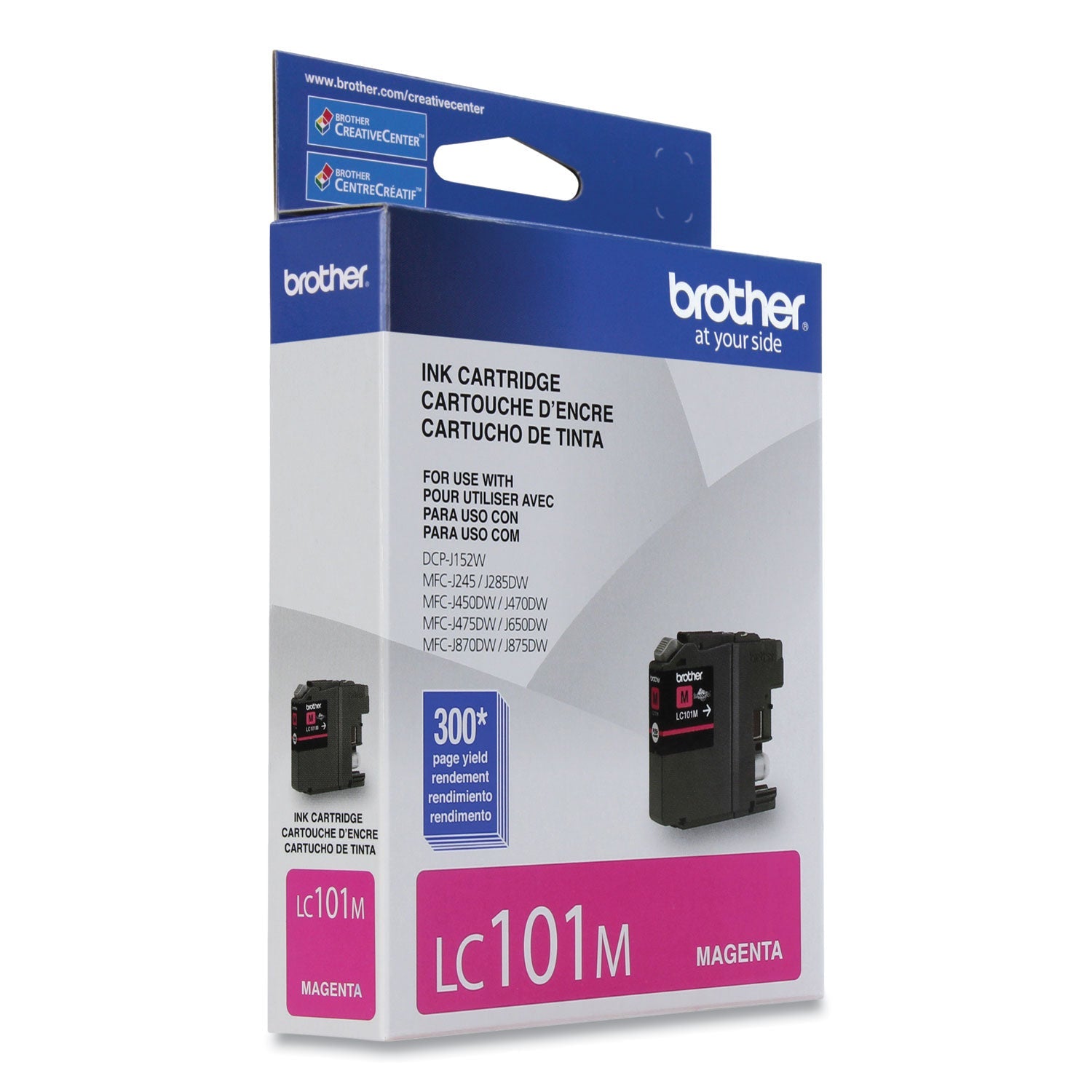 Brother Lc101m Innobella Ink, 300 Page-Yield, Magenta