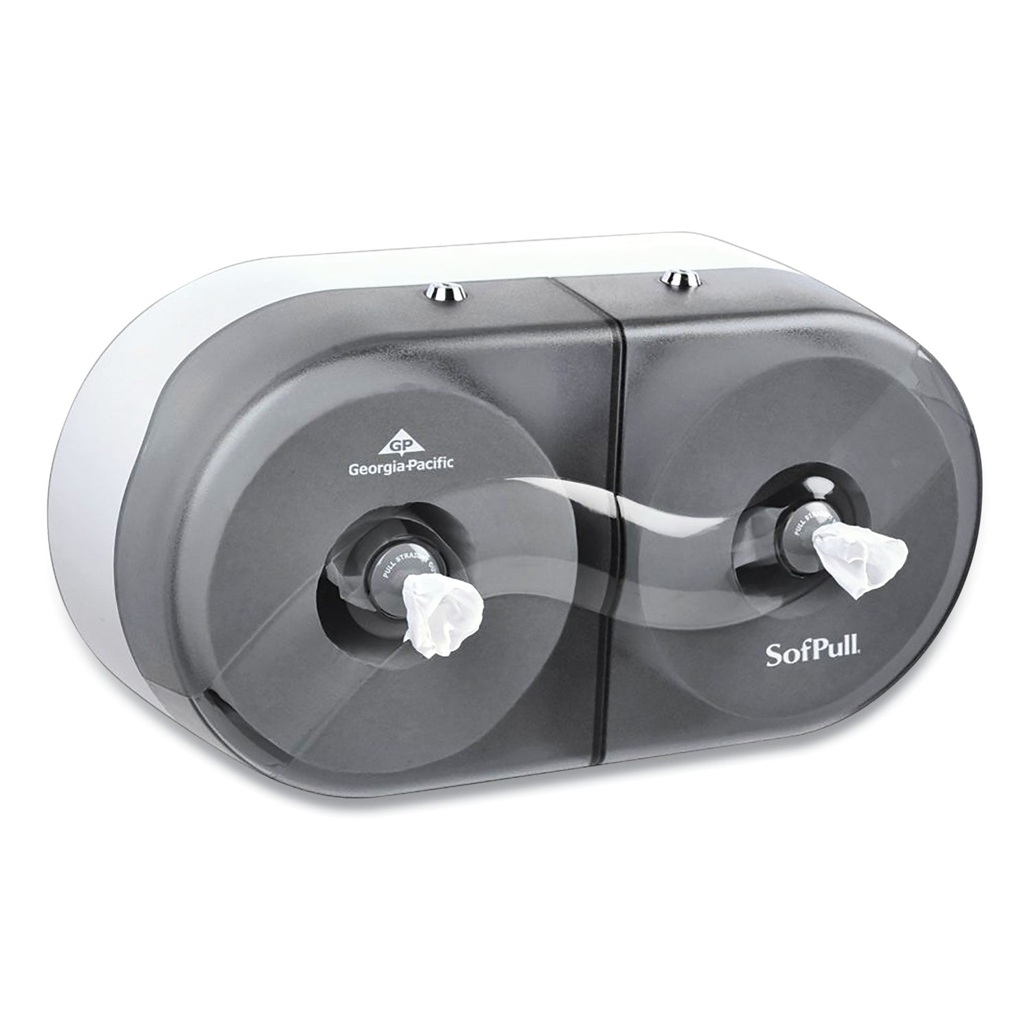Georgia Pacific® Professional Sofpull Twin High-Capacity Center-Pull Dispenser, 20.13 X 7 X 10.75, Smoke
