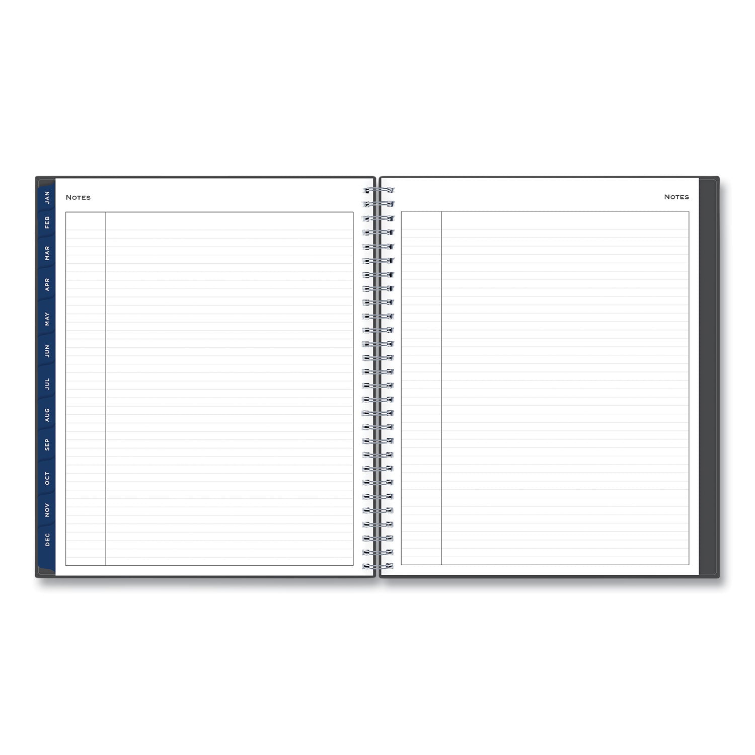 Blue Sky® Passages Monthly Planner, 10 x 8, Charcoal Cover, 12-Month (Jan to Dec): 2025 - Bloom Skins