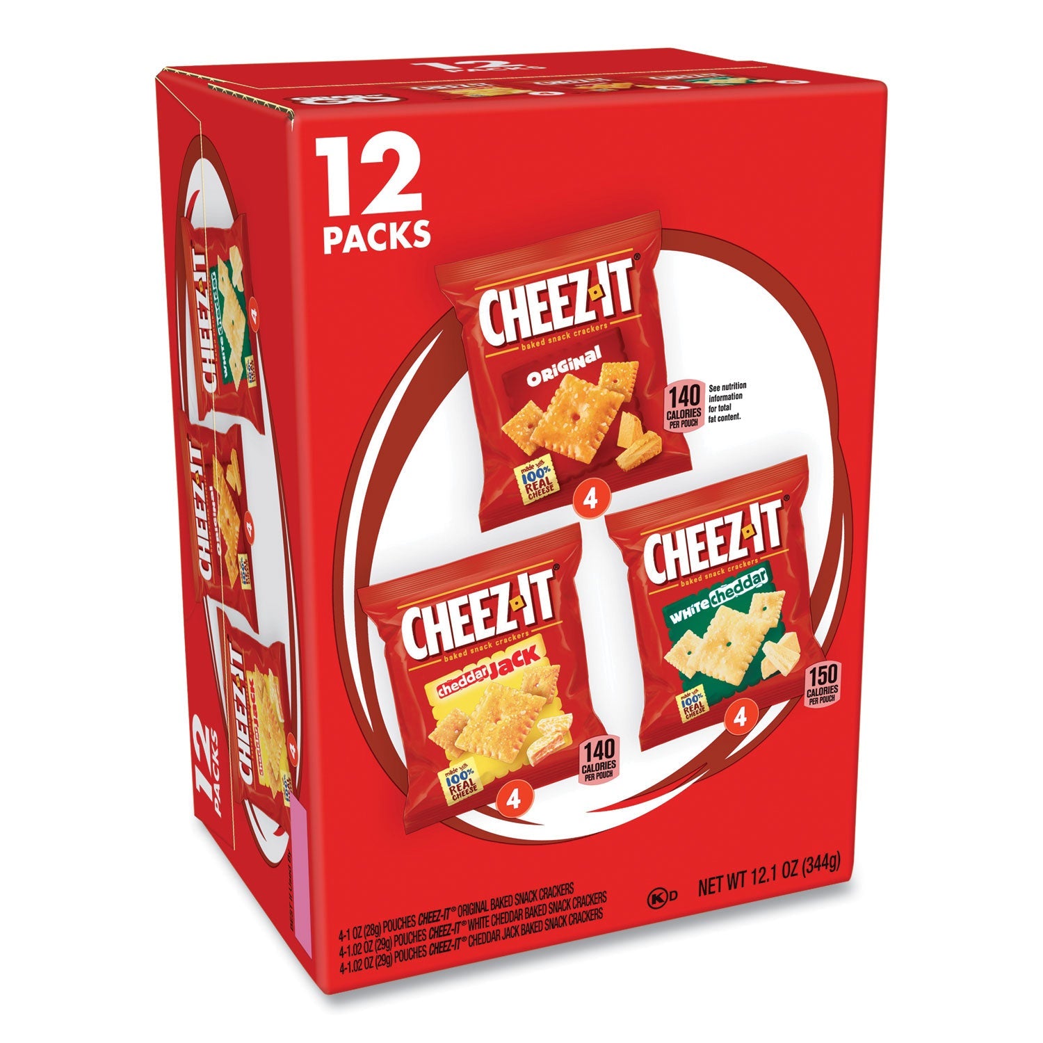 Cheez-It Baked Snack Crackers | Variety, 12-Box