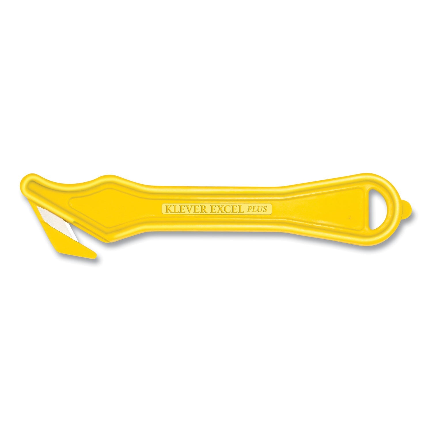 Klever Kutter™ Excel Plus Safety Cutter, 7" Plastic Handle, Yellow, 10/Pack