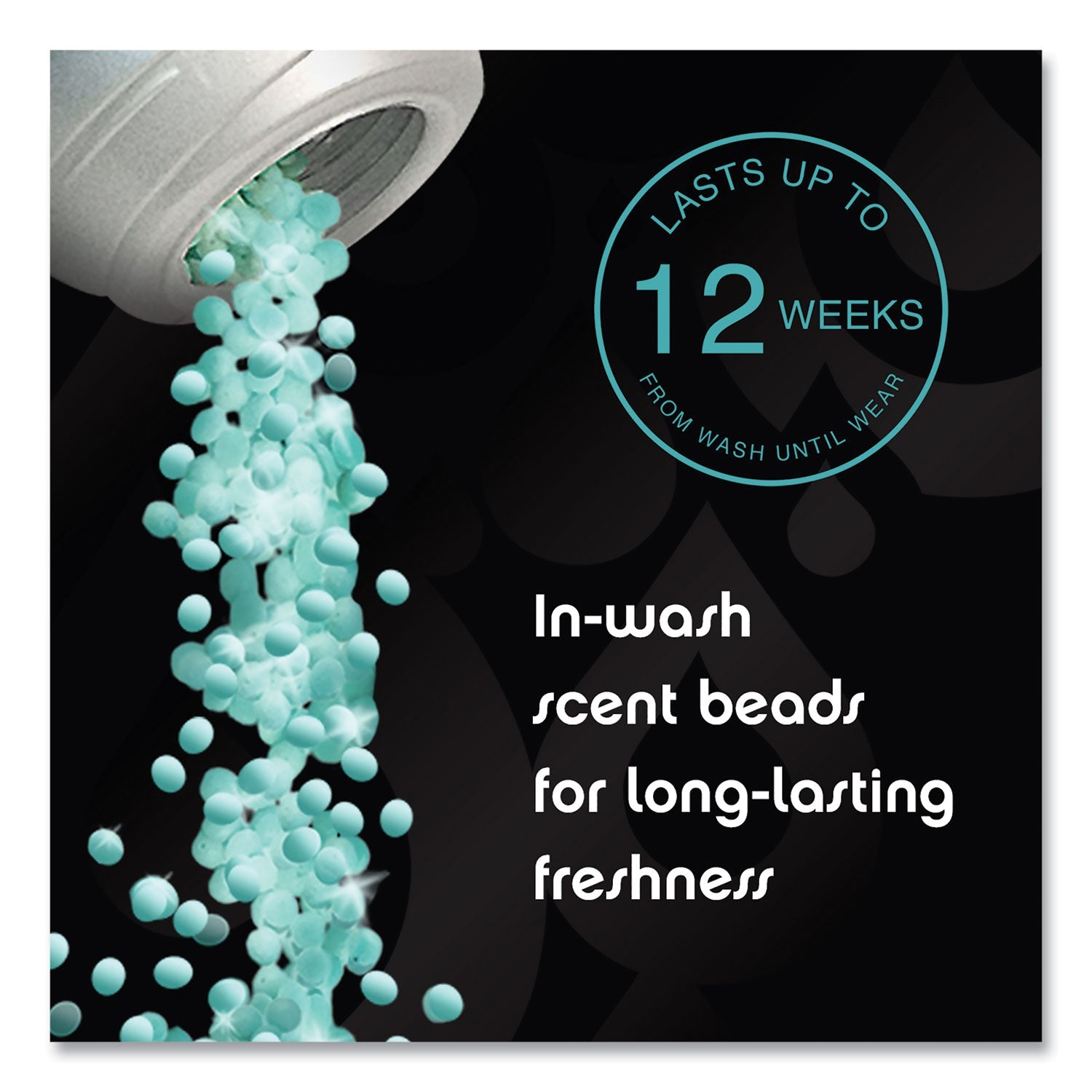 Downy® Unstopables In-Wash Scent Booster Beads, Fresh Scent, 24 oz Pour Bottle, 4/Carton