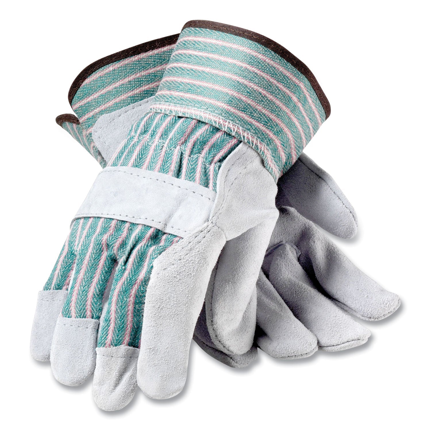 Leather/Fabric Work Gloves | X-Large | 12-Pair