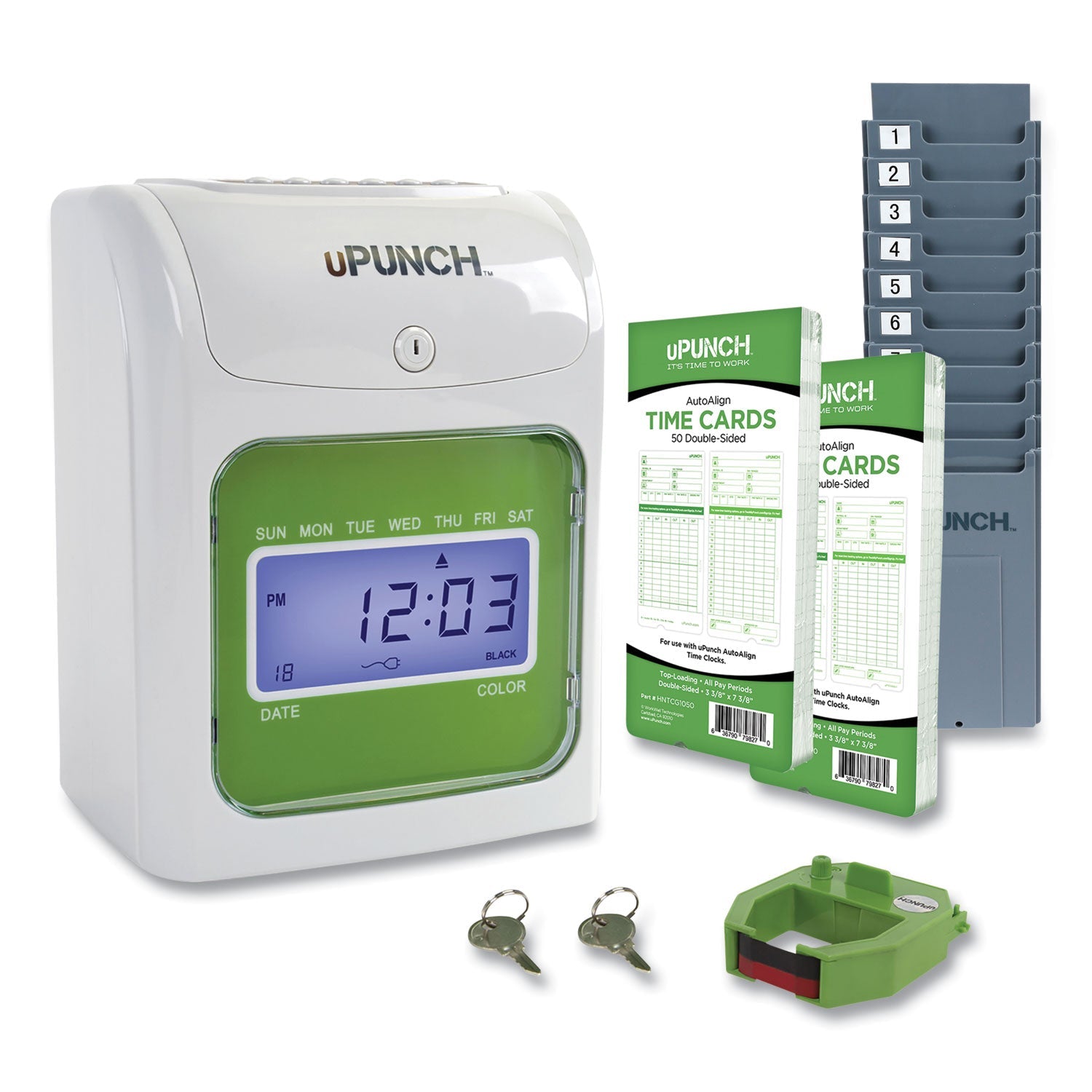 uPunch HN1500 Electronic Time Clock Bundle