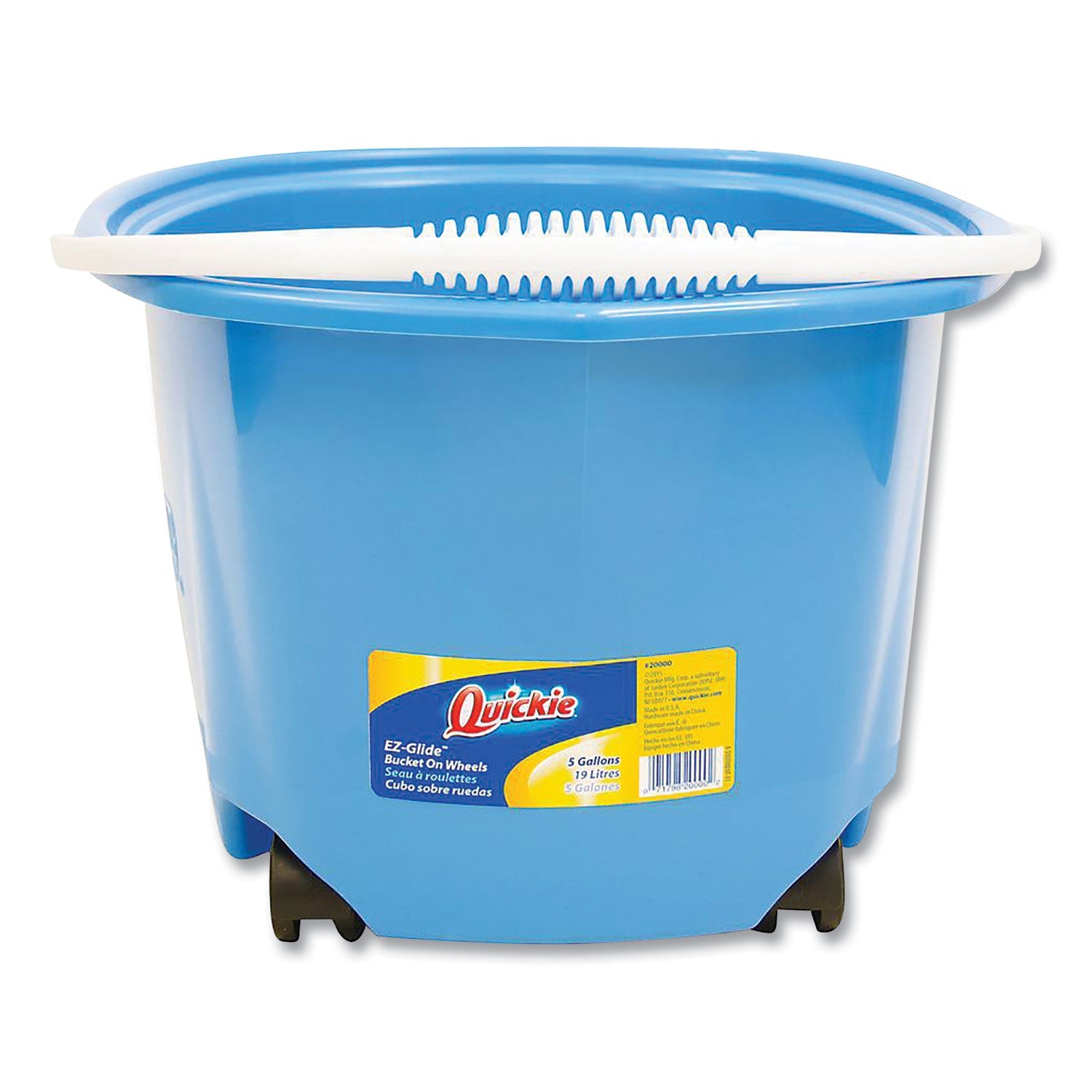 Quickie Ez-Glide Bucket On Wheels | 5 Qt Blue