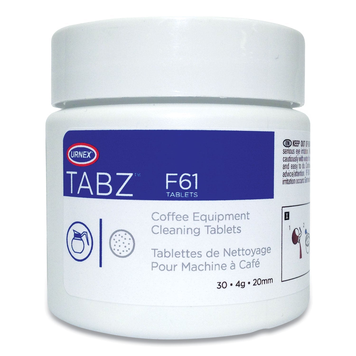 Urnex® Tabz Coffee Equipment Cleaning Tablets, 0.14 Oz Tablet, 30 Tablets/jar - Bloom Skins